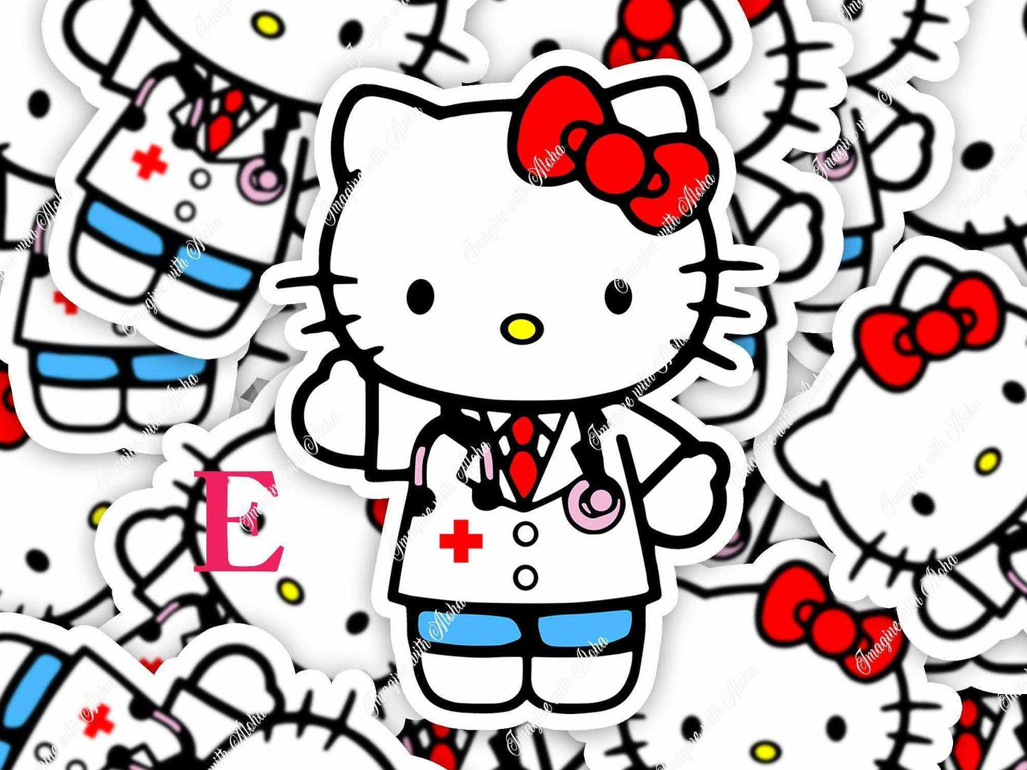 Hello Kitty Nurse Stickers , Rn Hello Kitty Sticker - Imagine With Aloha