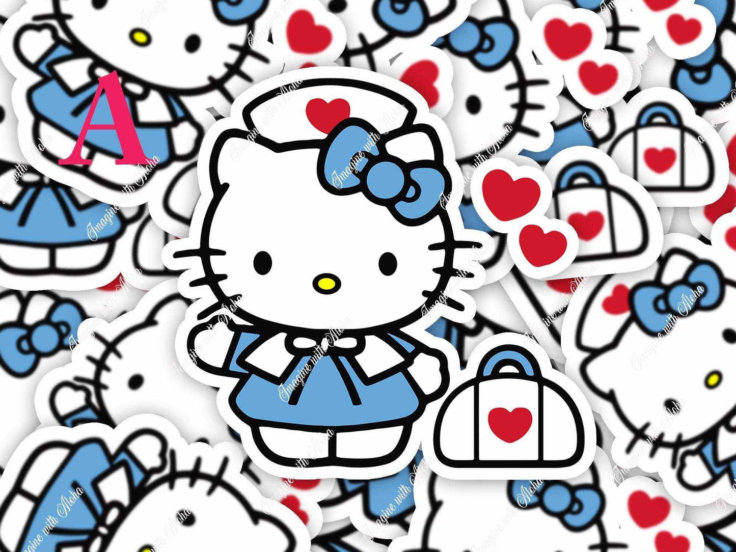 Hello Kitty Nurse Stickers , Rn Hello Kitty Sticker - Imagine With Aloha