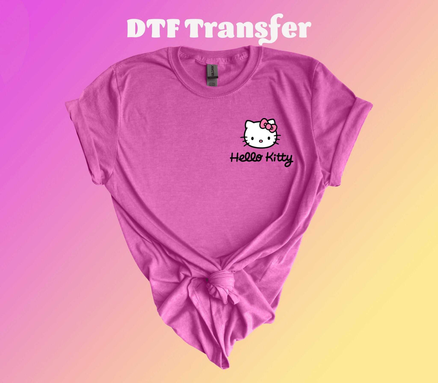 Hello Kitty DTF Transfer for Effortless Custom Fabric Designs - Imagine With Aloha