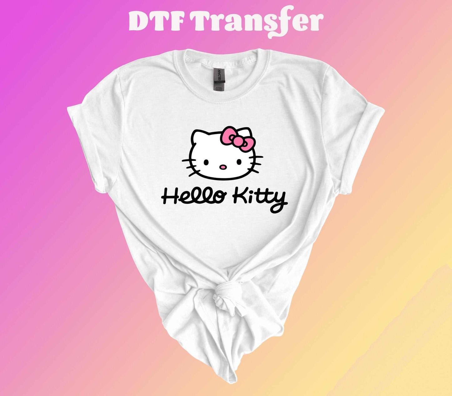 Hello Kitty DTF Transfer for Effortless Custom Fabric Designs - Imagine With Aloha