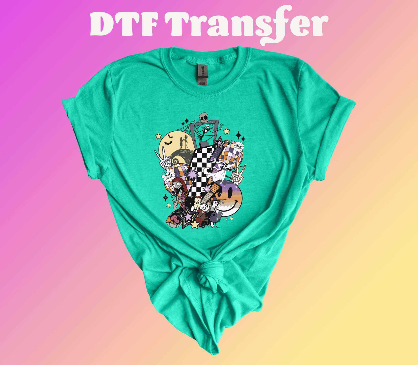 Jack Halloween Vibes Ready to Press Heat Transfer - Imagine With Aloha
