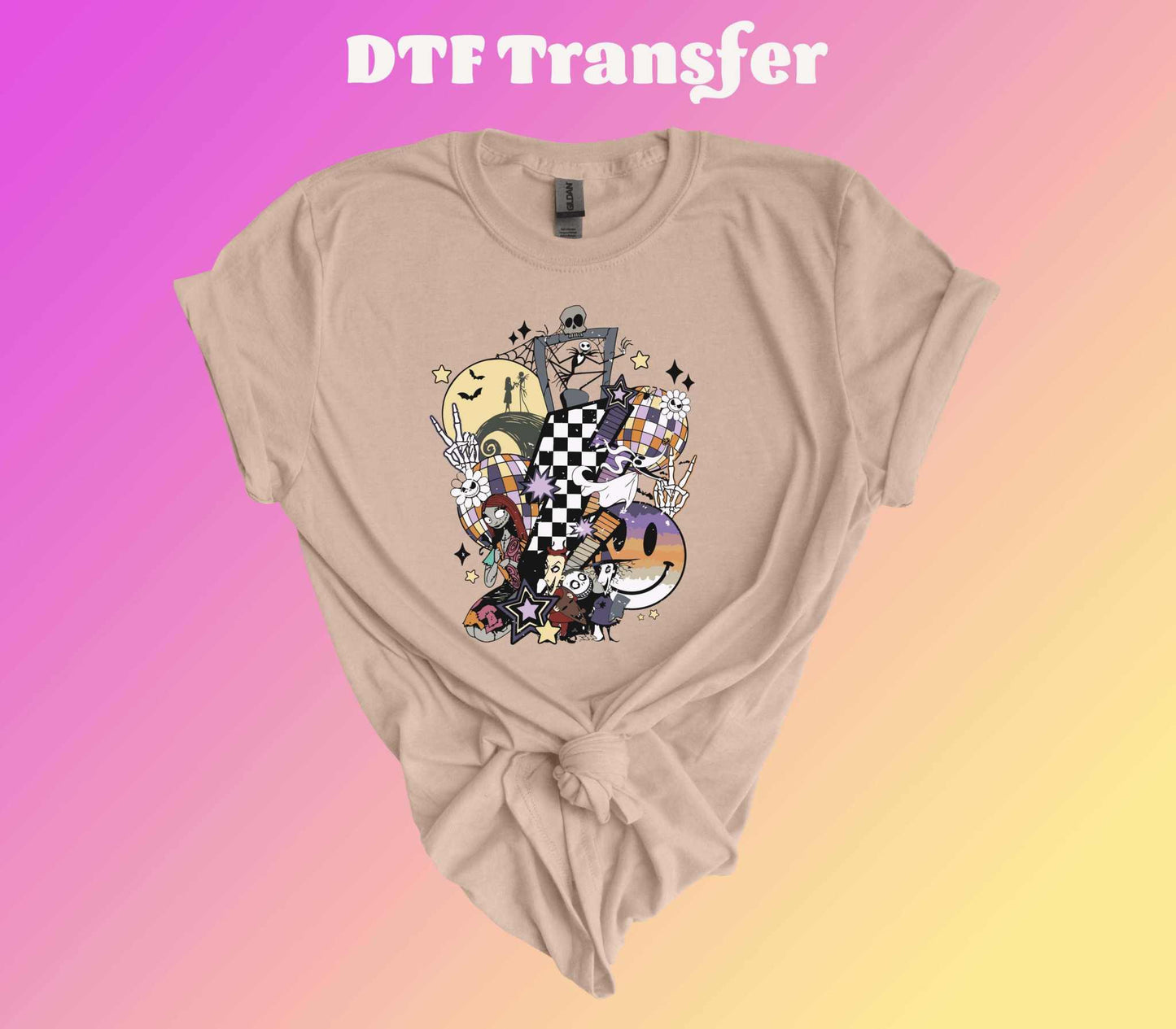 Jack Halloween Vibes Ready to Press Heat Transfer - Imagine With Aloha