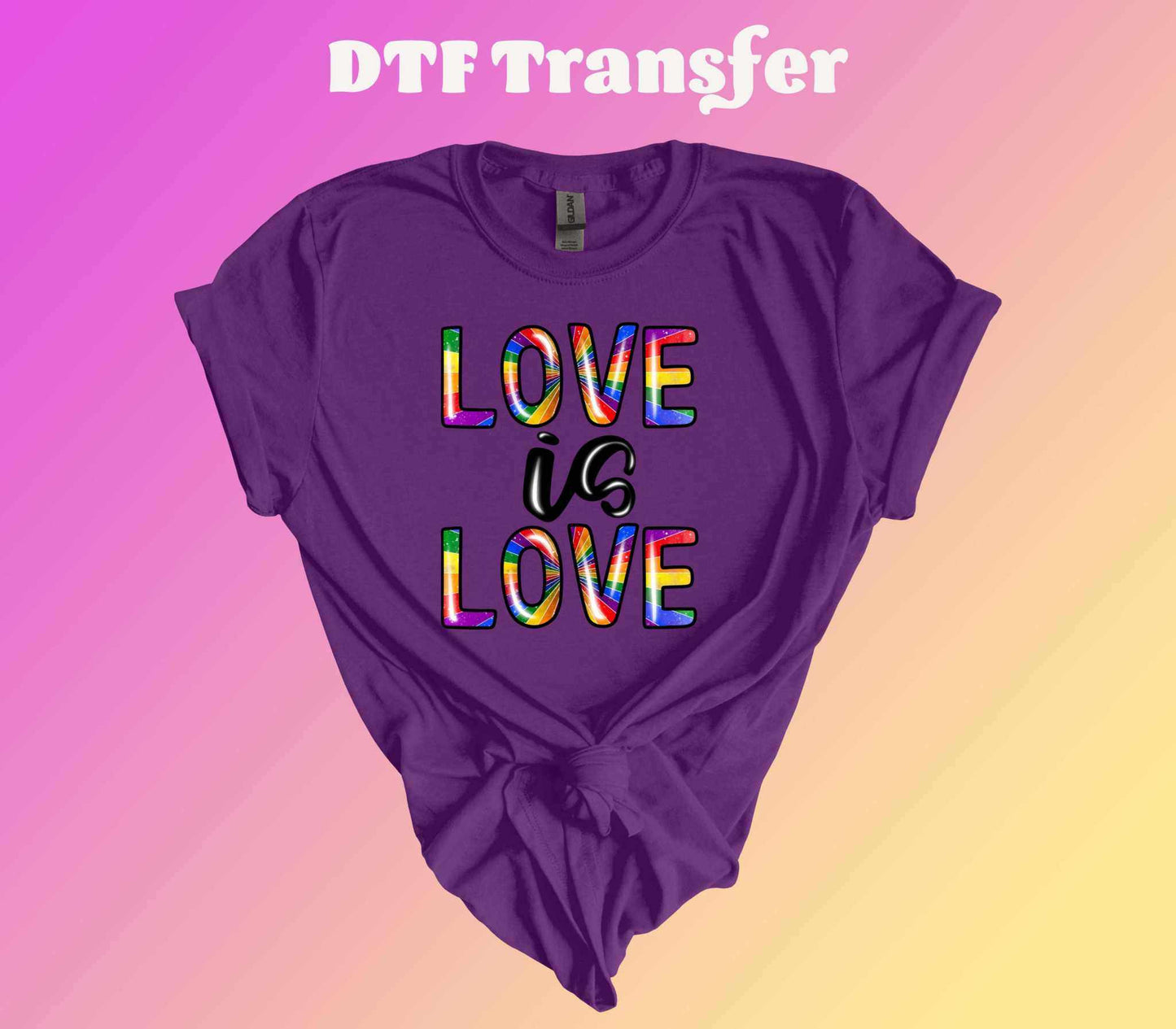 Love is Love DTF Transfer - Imagine With Aloha