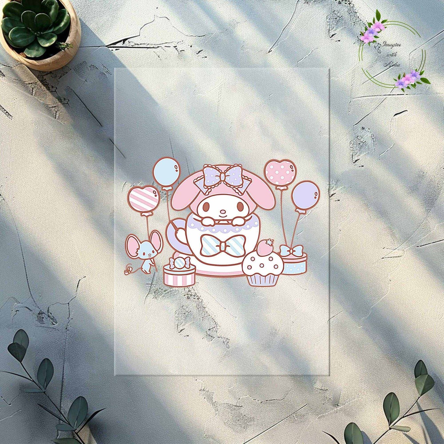 My Melody Ready to Press Heat Transfer - Imagine With Aloha