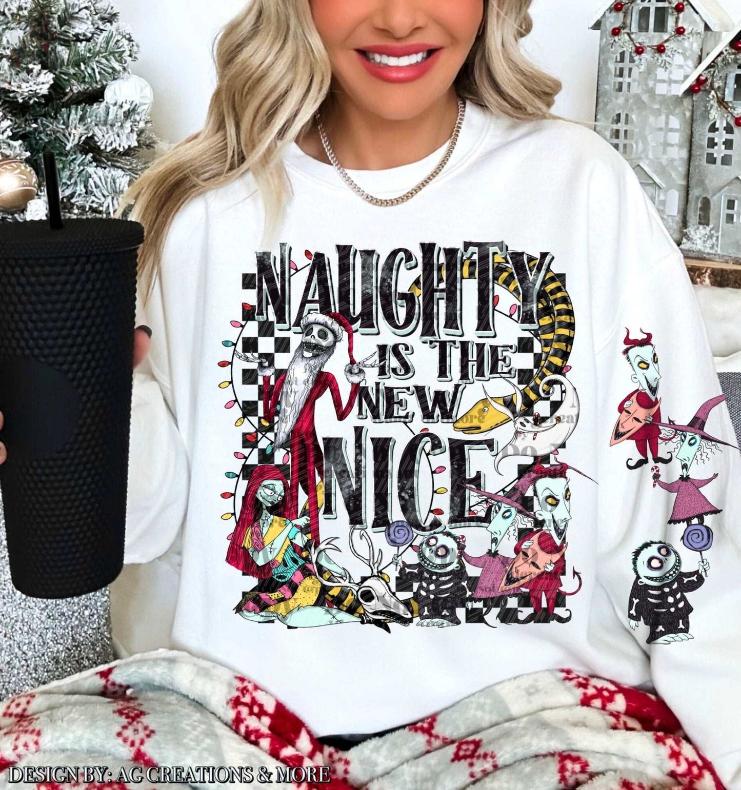 Naughty is the New Nice DTF Transfer – Edgy Christmas Design - Imagine With Aloha