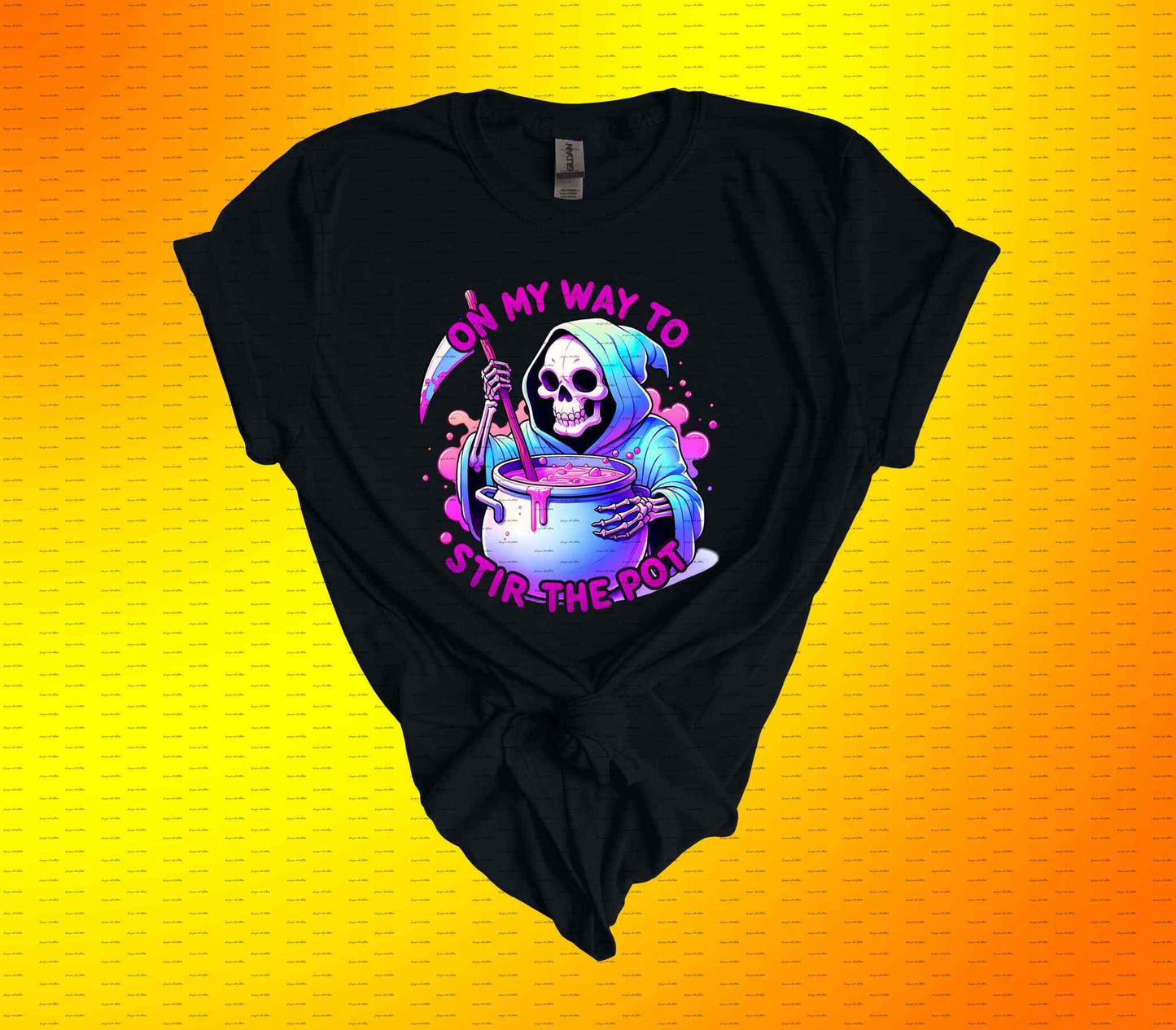 On My Way to Stir the Pot T-Shirt - Funny T-Shirt - Imagine With Aloha
