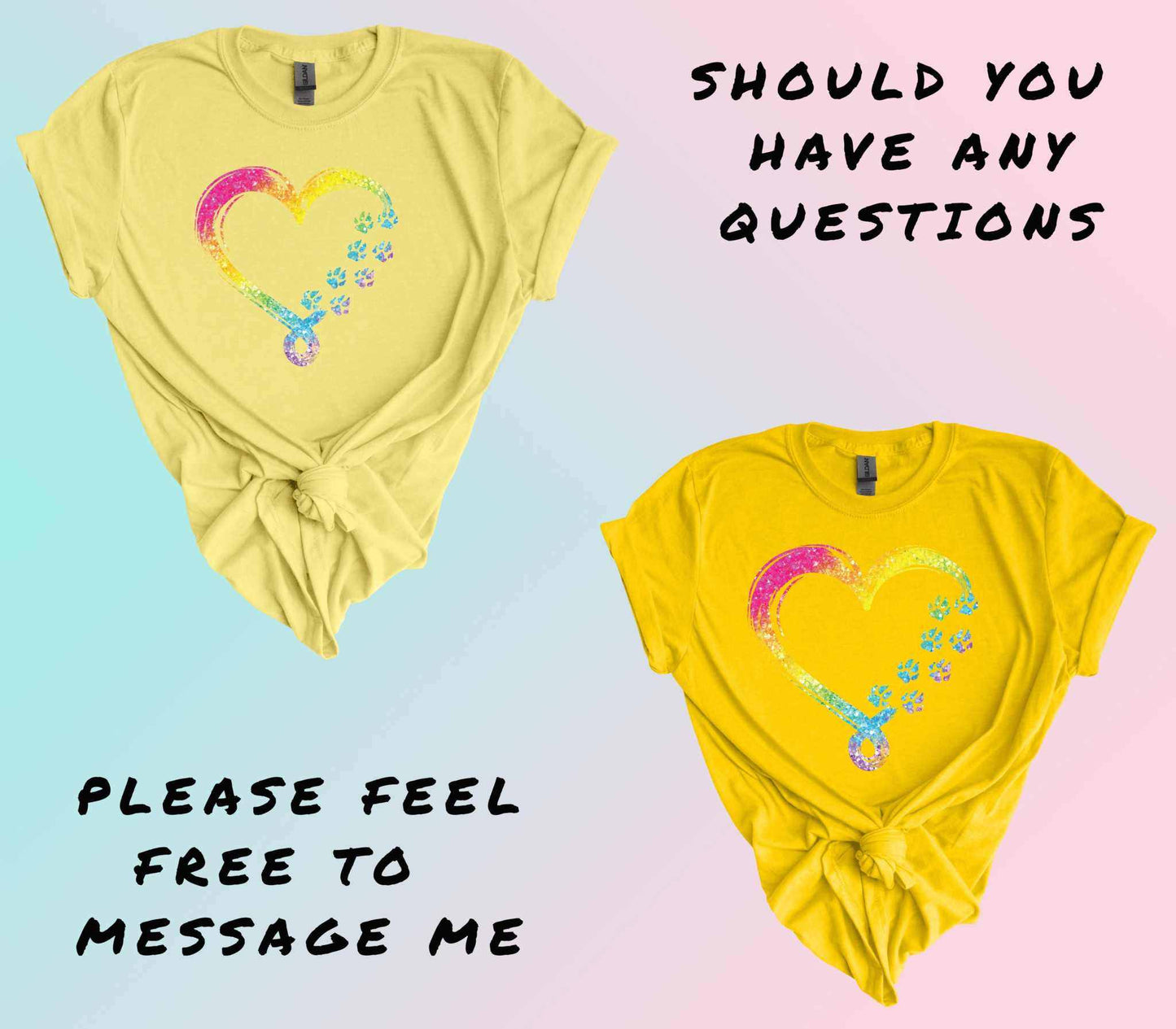 Paws and Heart DTF Transfer - Imagine With Aloha
