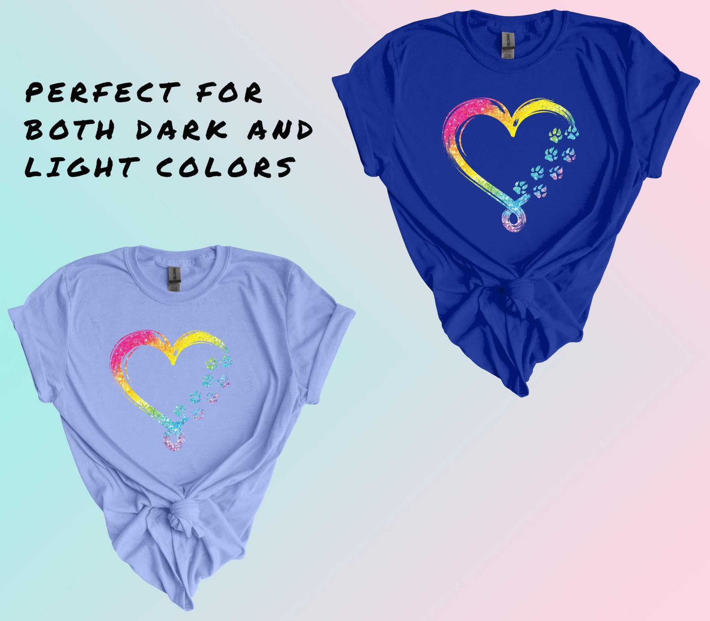 Paws and Heart DTF Transfer - Imagine With Aloha