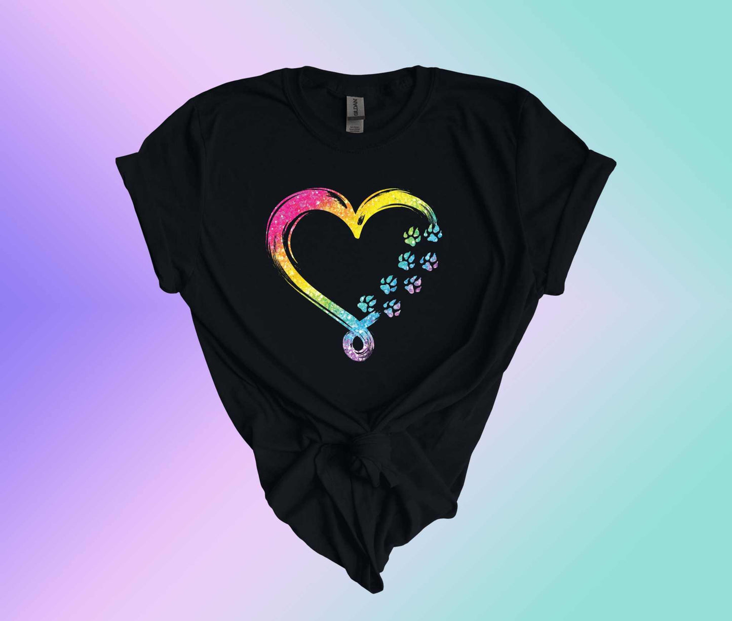 Paws and Heart DTF Transfer - Imagine With Aloha