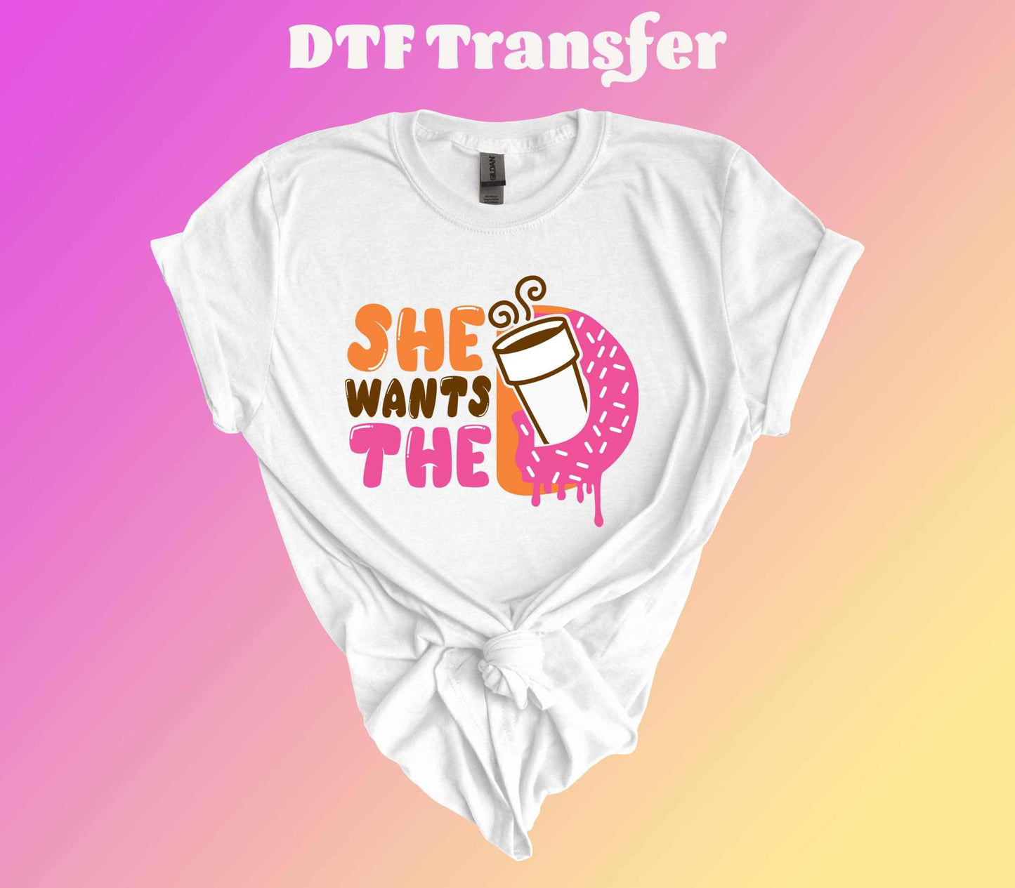 She Wants The D Ready to Press Heat Transfer - Imagine With Aloha