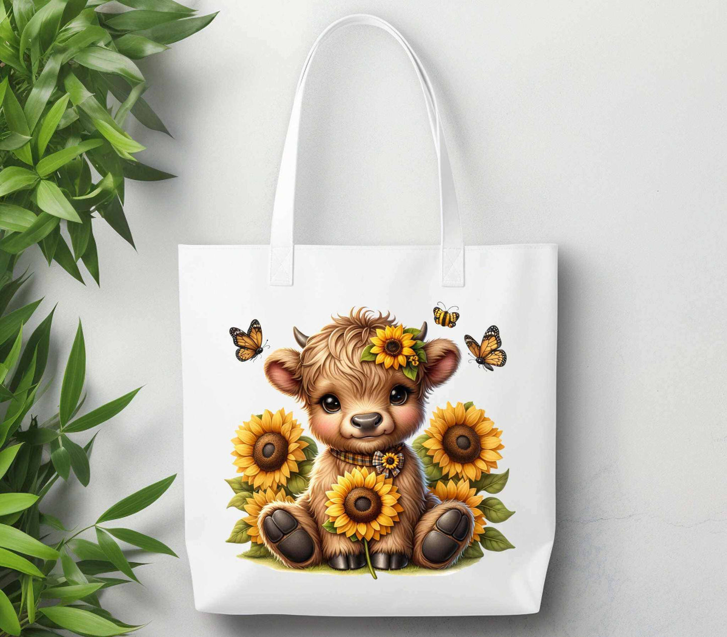 SunFlower Highland Cow DTF Transfer | Iron on Transfer | Heat Transfer - Imagine With Aloha