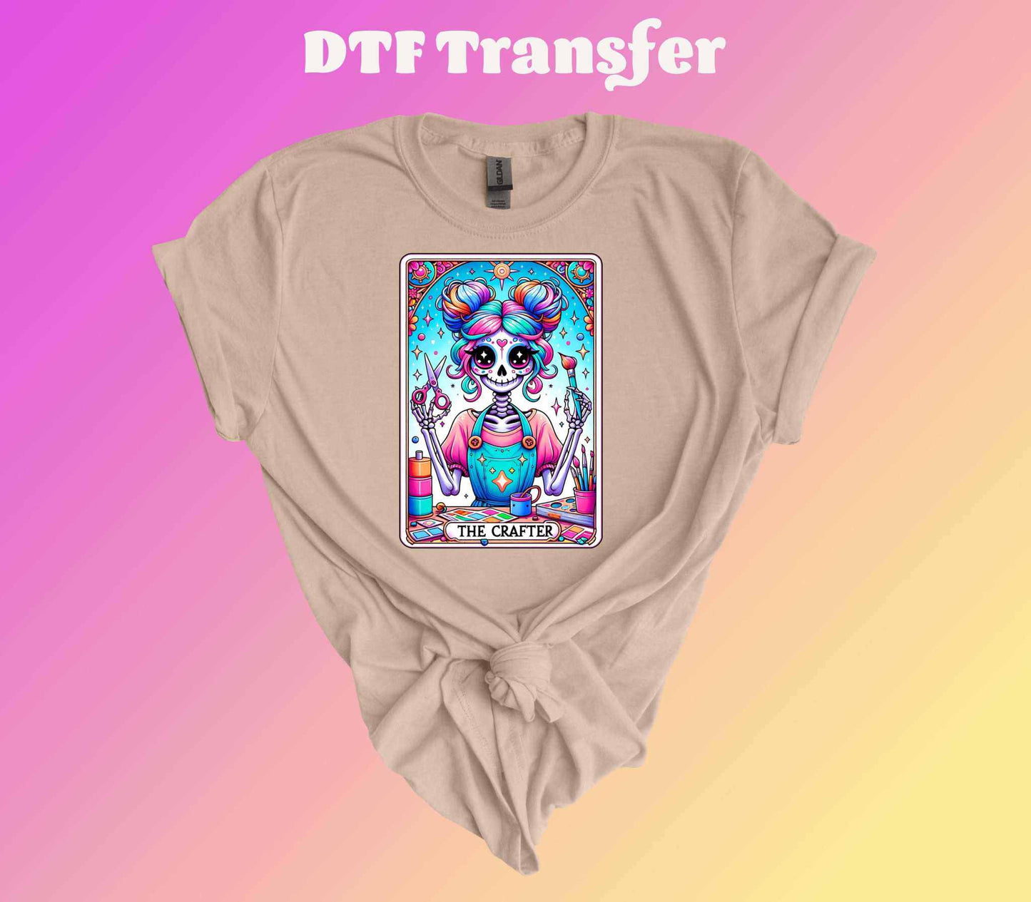 The Crafter Tarot Card DTF Transfer - Imagine With Aloha