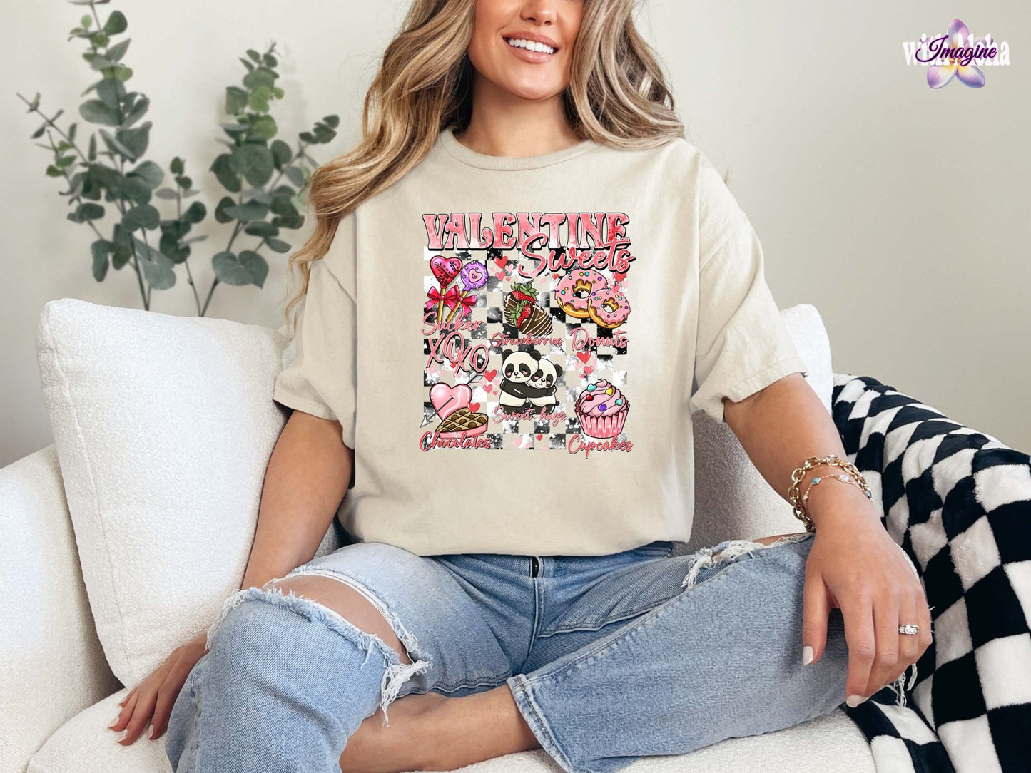 Valentine Vibes Graphic T-Shirt - Cute and Sweet Designs - Imagine With Aloha