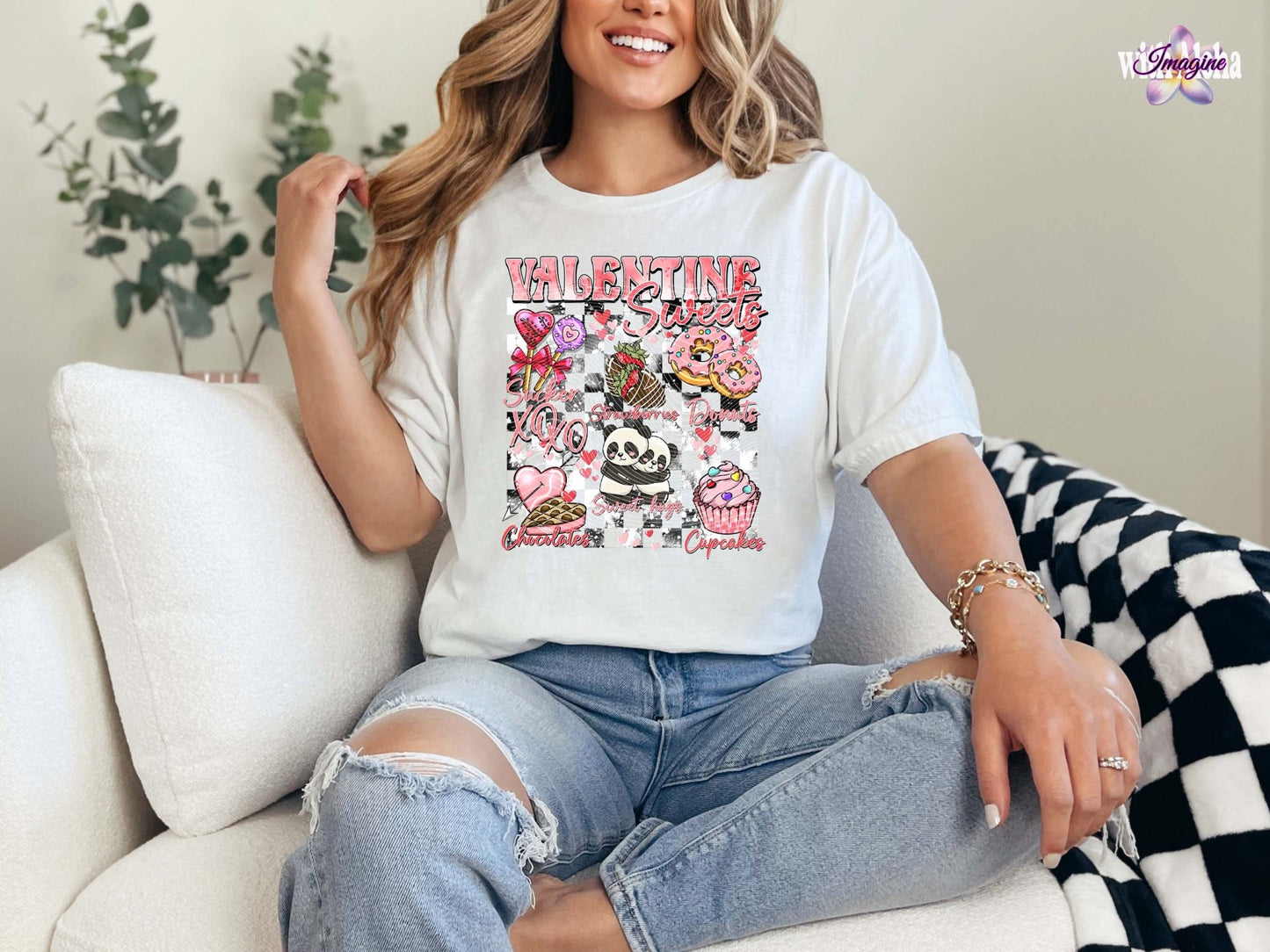 Valentine Vibes Graphic T-Shirt - Cute and Sweet Designs - Imagine With Aloha
