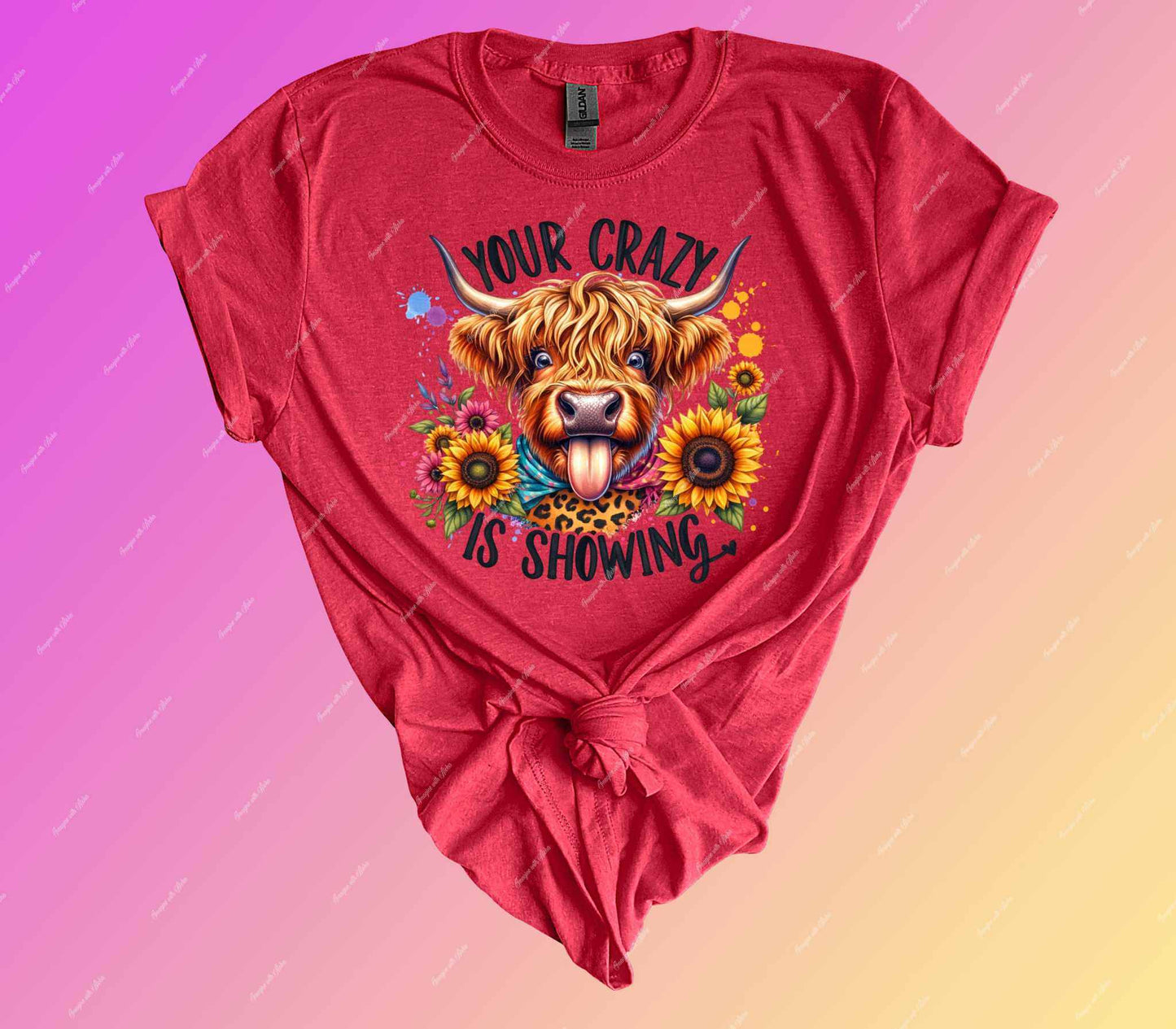Your Crazy is Showing DTF Transfer - Imagine With Aloha
