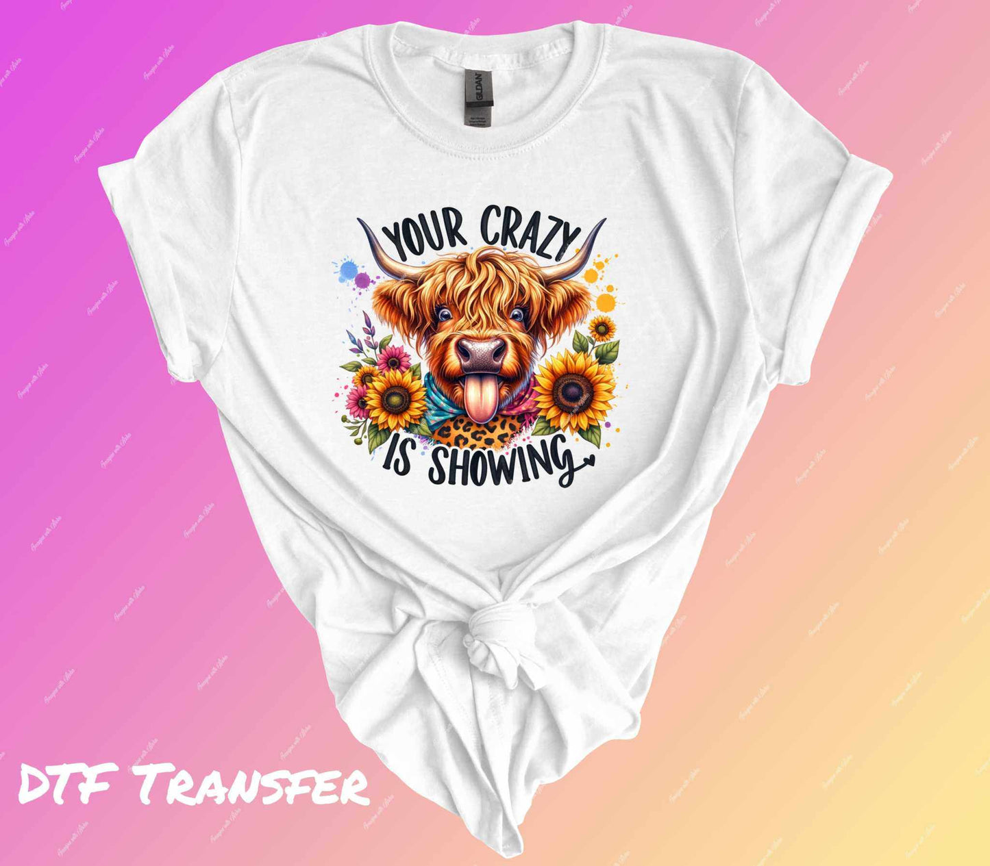 Your Crazy is Showing DTF Transfer - Imagine With Aloha