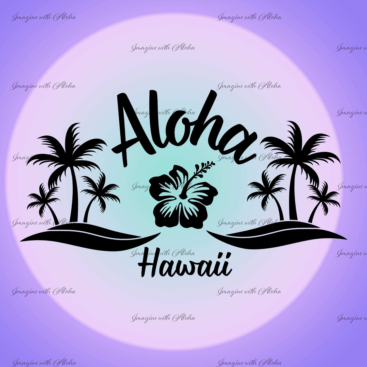 Hawaii SVG | Aloha Palm Tree SVG - Imagine With Aloha