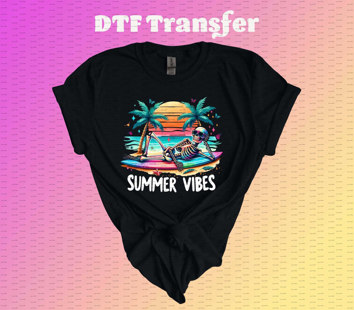 Summer Vibes | DTF Transfer | Iron on Transfer | Heat Transfer | Image Transfer - Imagine With Aloha