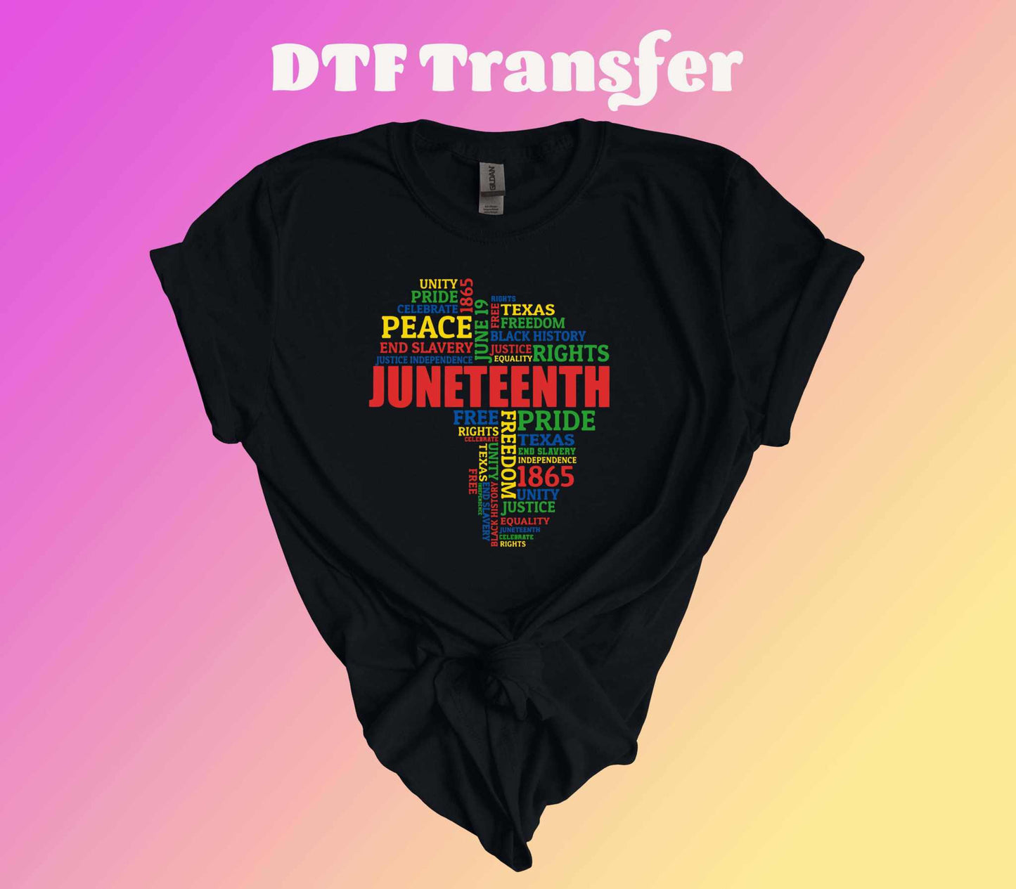 Juneteenth Texas DTF Transfer - Imagine With Aloha