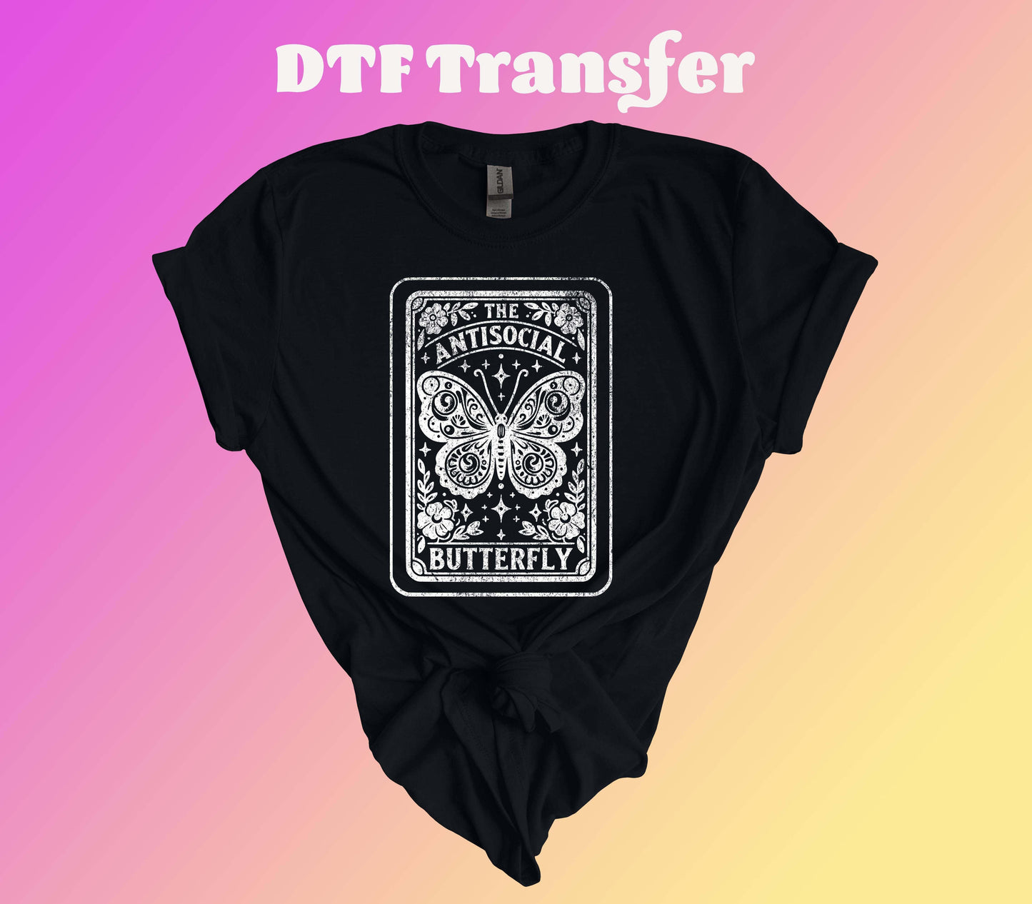 Antisocial Butterfly DTF Transfer - Imagine With Aloha