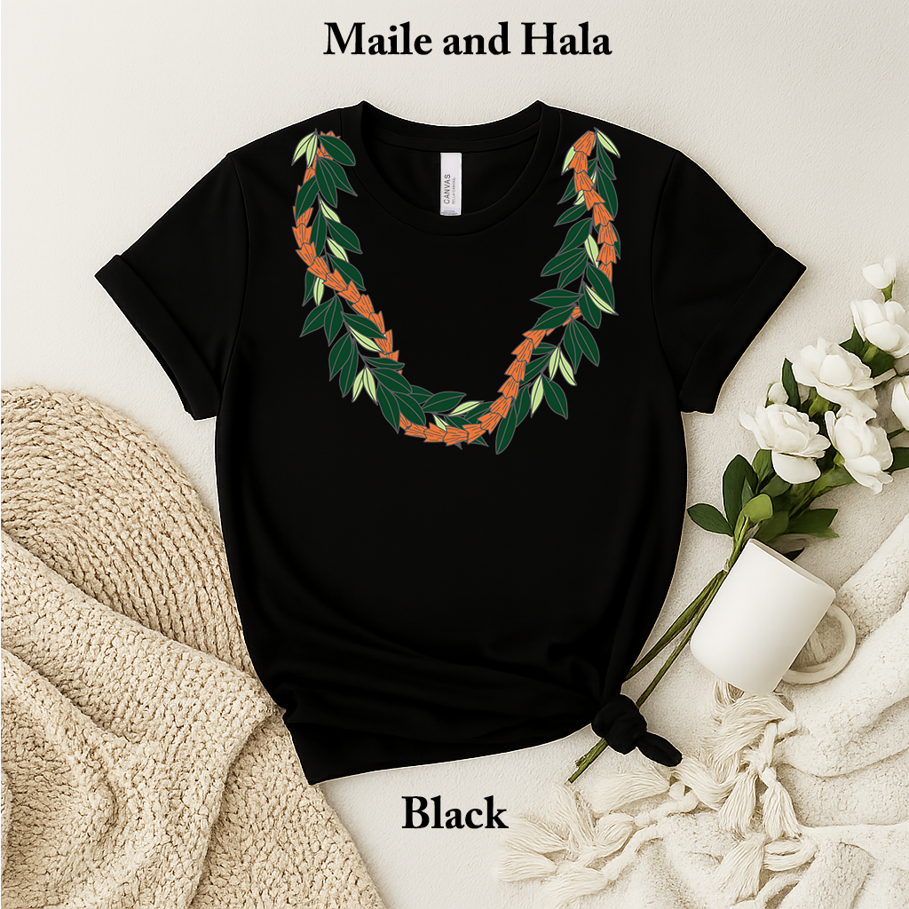 Maile and Hala Lei T-Shirt