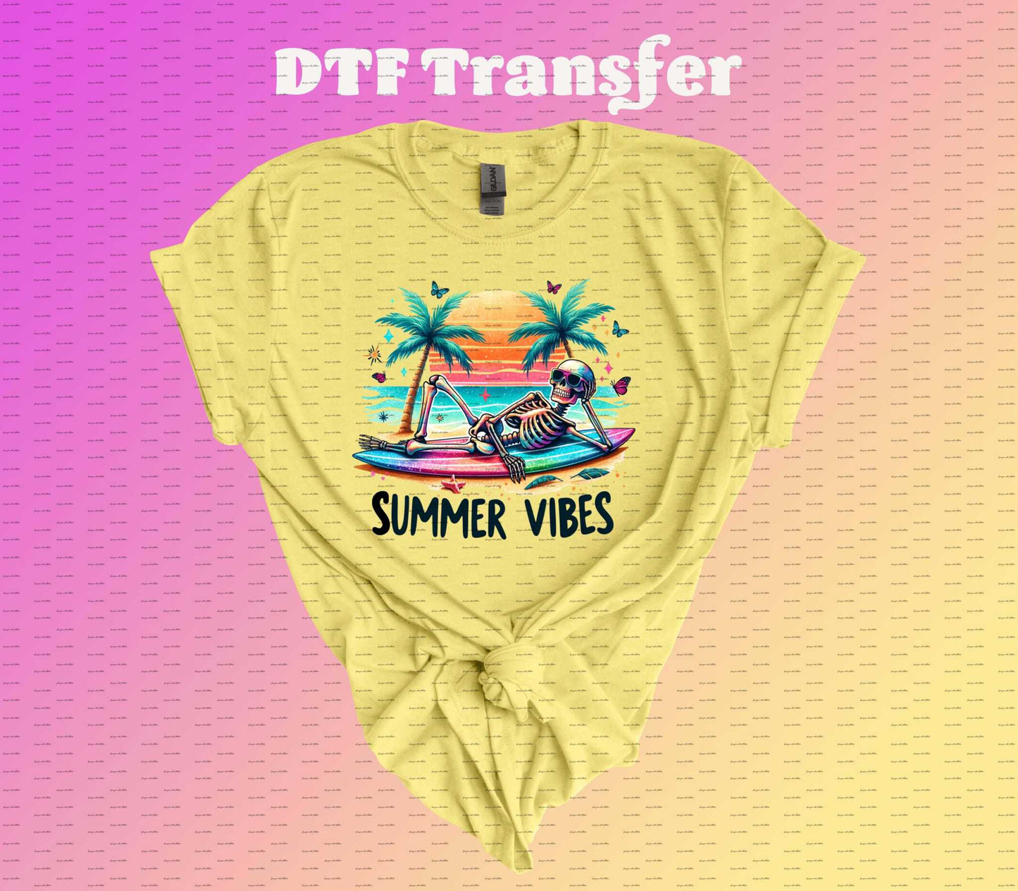 Summer Vibes | DTF Transfer | Iron on Transfer | Heat Transfer | Image Transfer - Imagine With Aloha