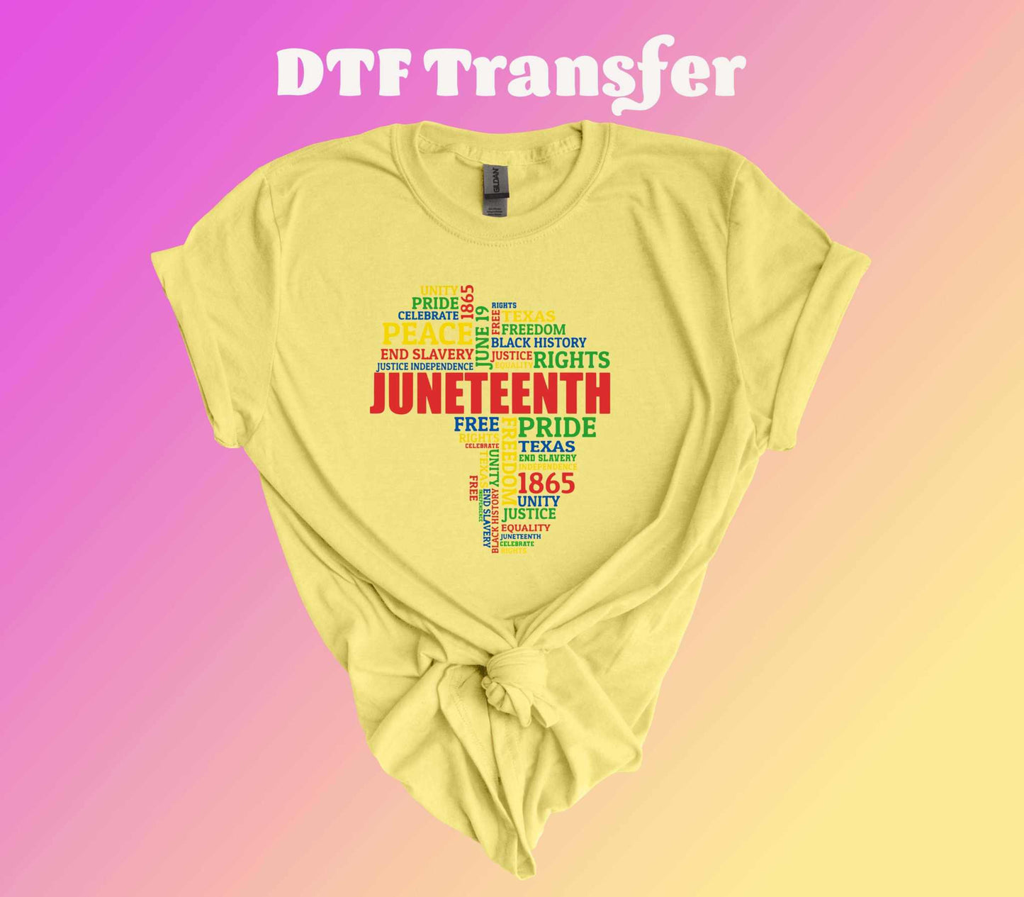 Juneteenth Texas DTF Transfer - Imagine With Aloha