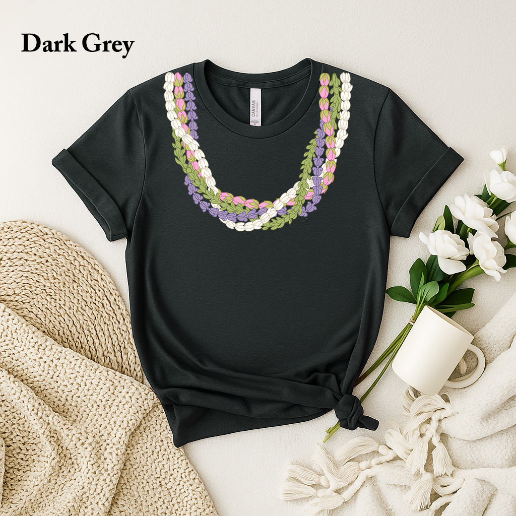 Island Lei Floral Tee – Hawaiʻi-Inspired Floral Shirt