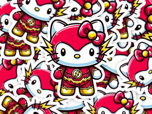 Flash Kitty Sticker