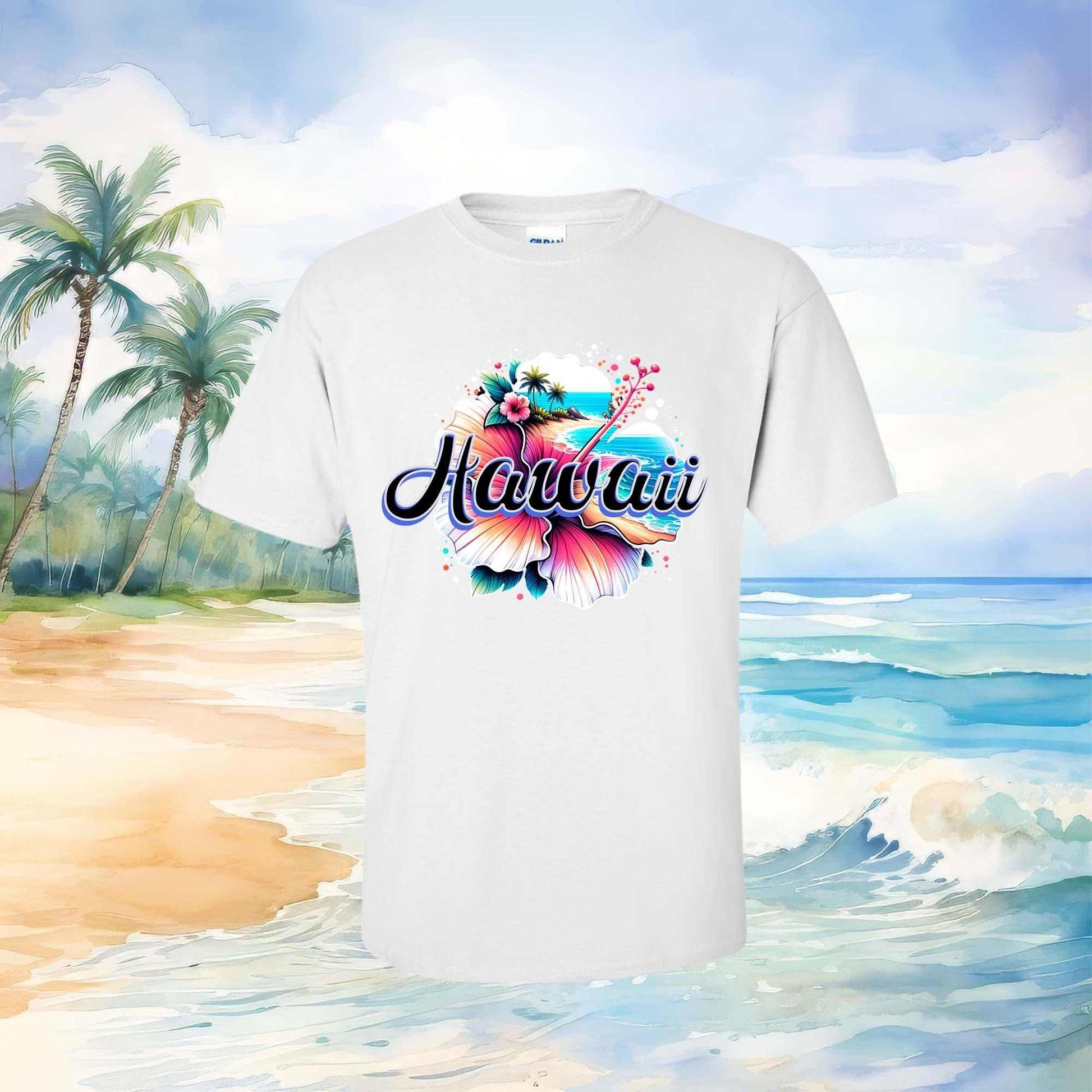 Hawaii Hibiscus T-shirt - Imagine With Aloha