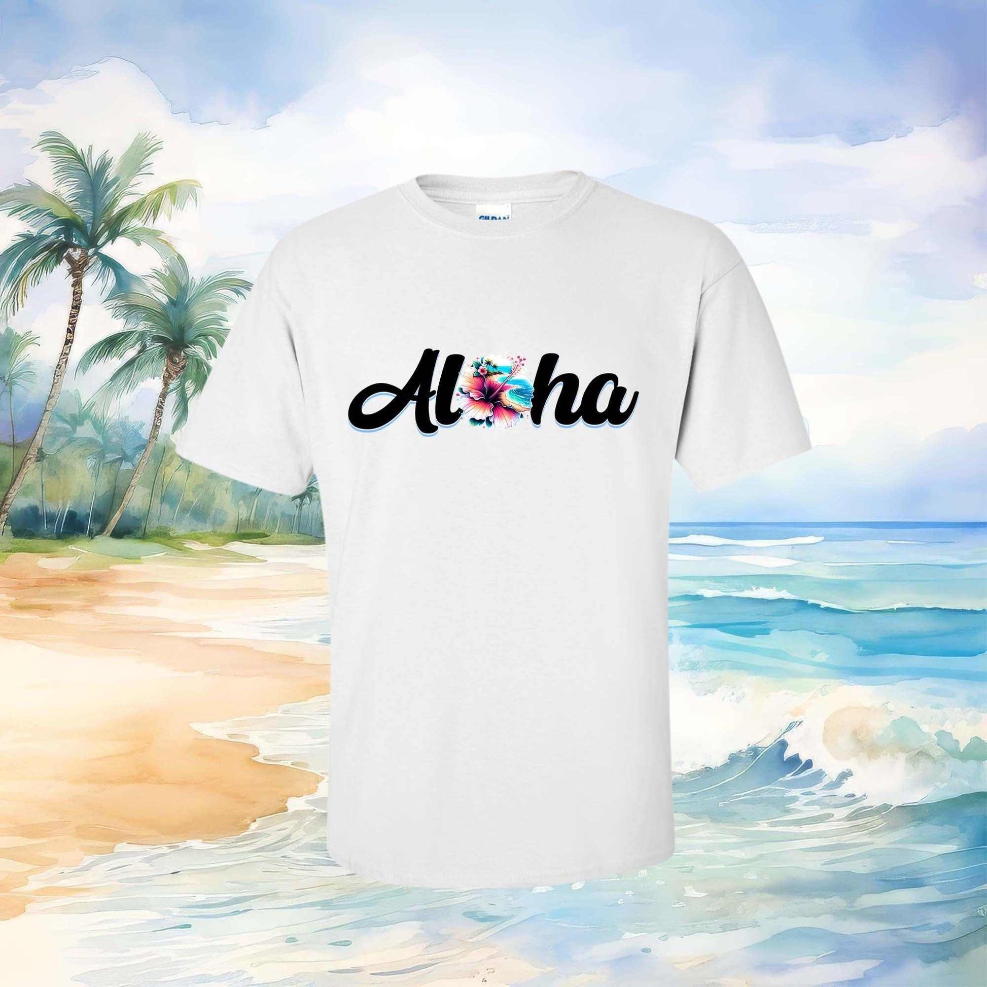 Aloha Rainbow Plumeria Shirt