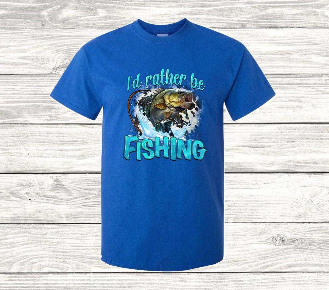 I'd Rather Be Fishing T Shirt, Dad T Shirt - Imagine With Aloha