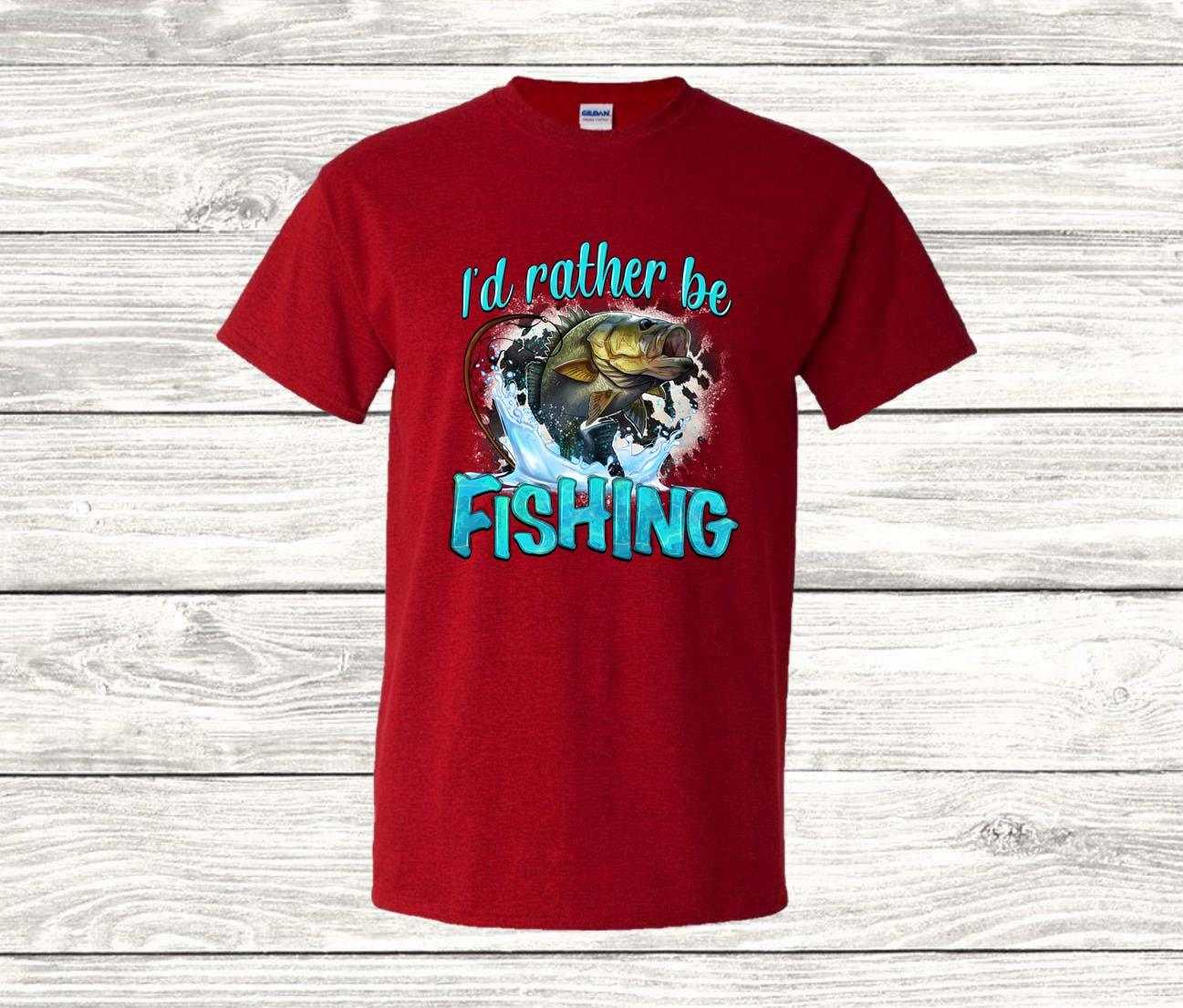 I'd Rather Be Fishing T Shirt, Dad T Shirt - Imagine With Aloha