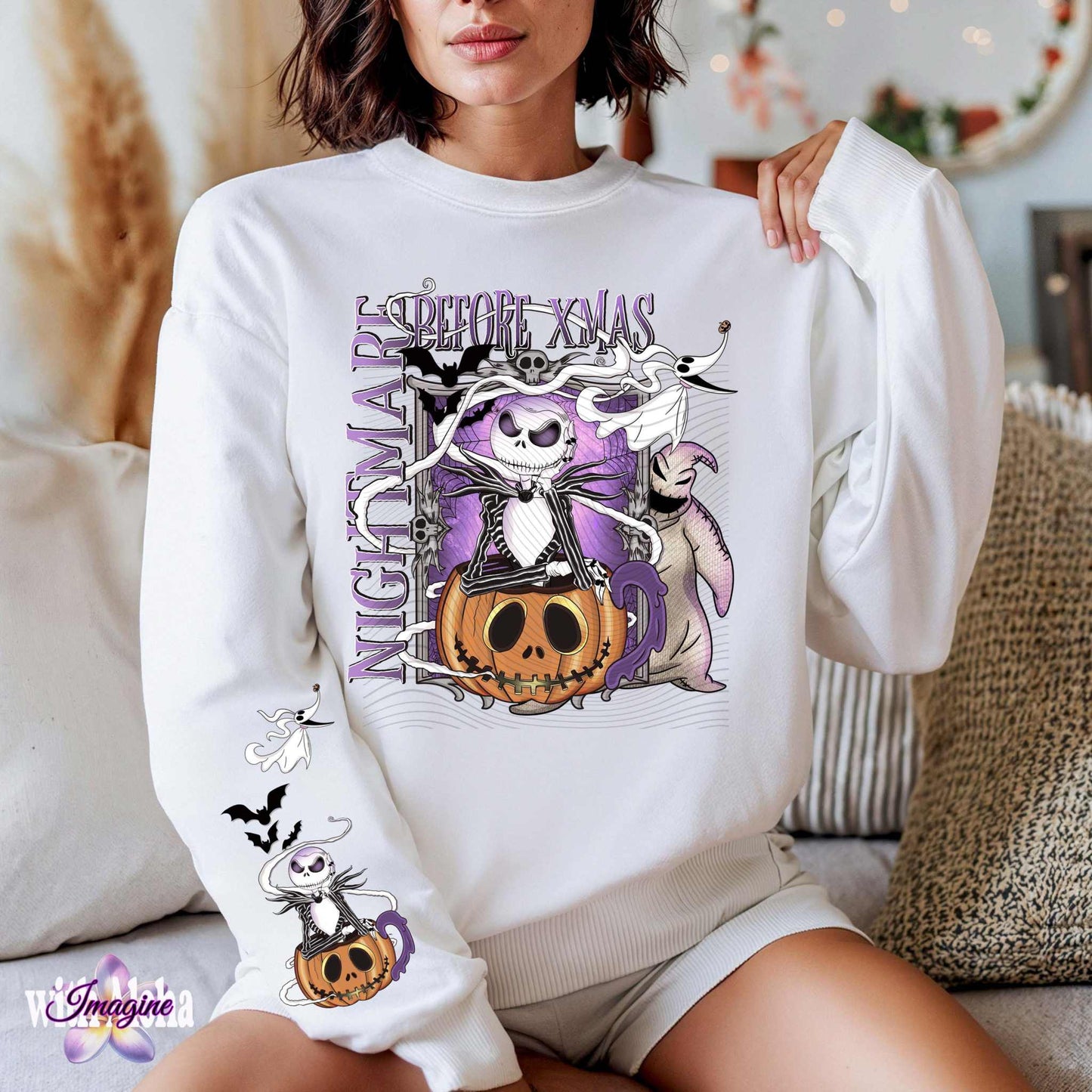 Nightmare Xmas Long Sleeve Shirt - Spooky & Festive Halloween/Christmas Pullover