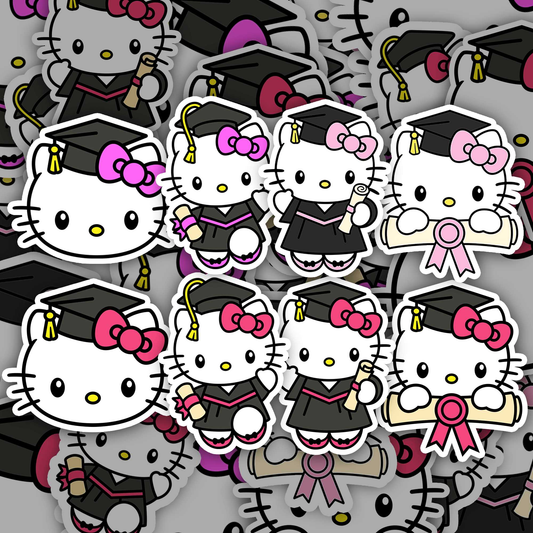 Hello Kitty Graduation Sticker Sheet - Imagine With Aloha
