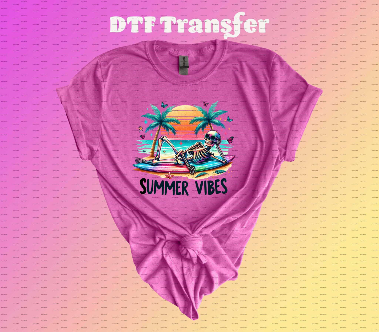 Summer Vibes | DTF Transfer | Iron on Transfer | Heat Transfer | Image Transfer - Imagine With Aloha