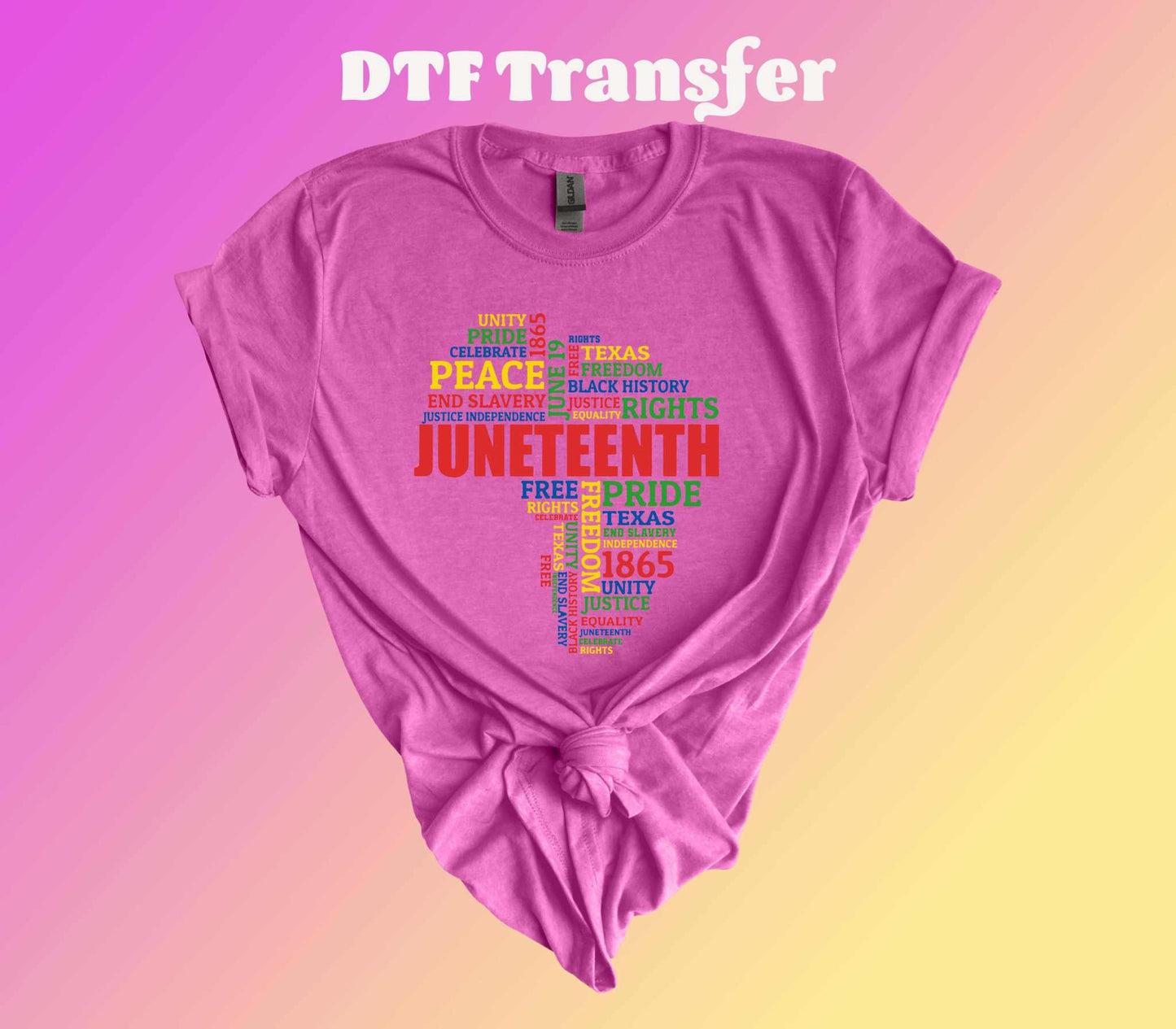 Juneteenth Texas DTF Transfer - Imagine With Aloha