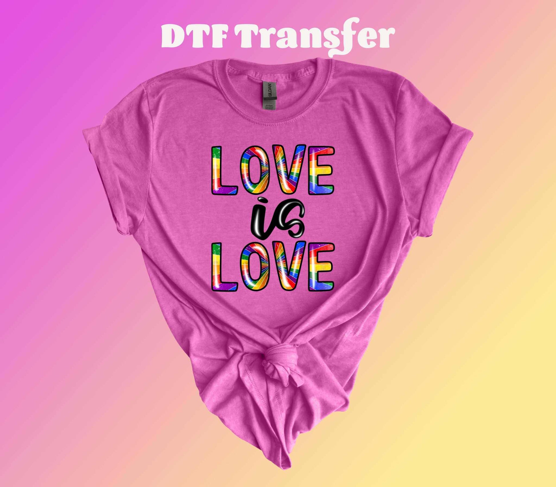 Love is Love DTF Transfer - Imagine With Aloha