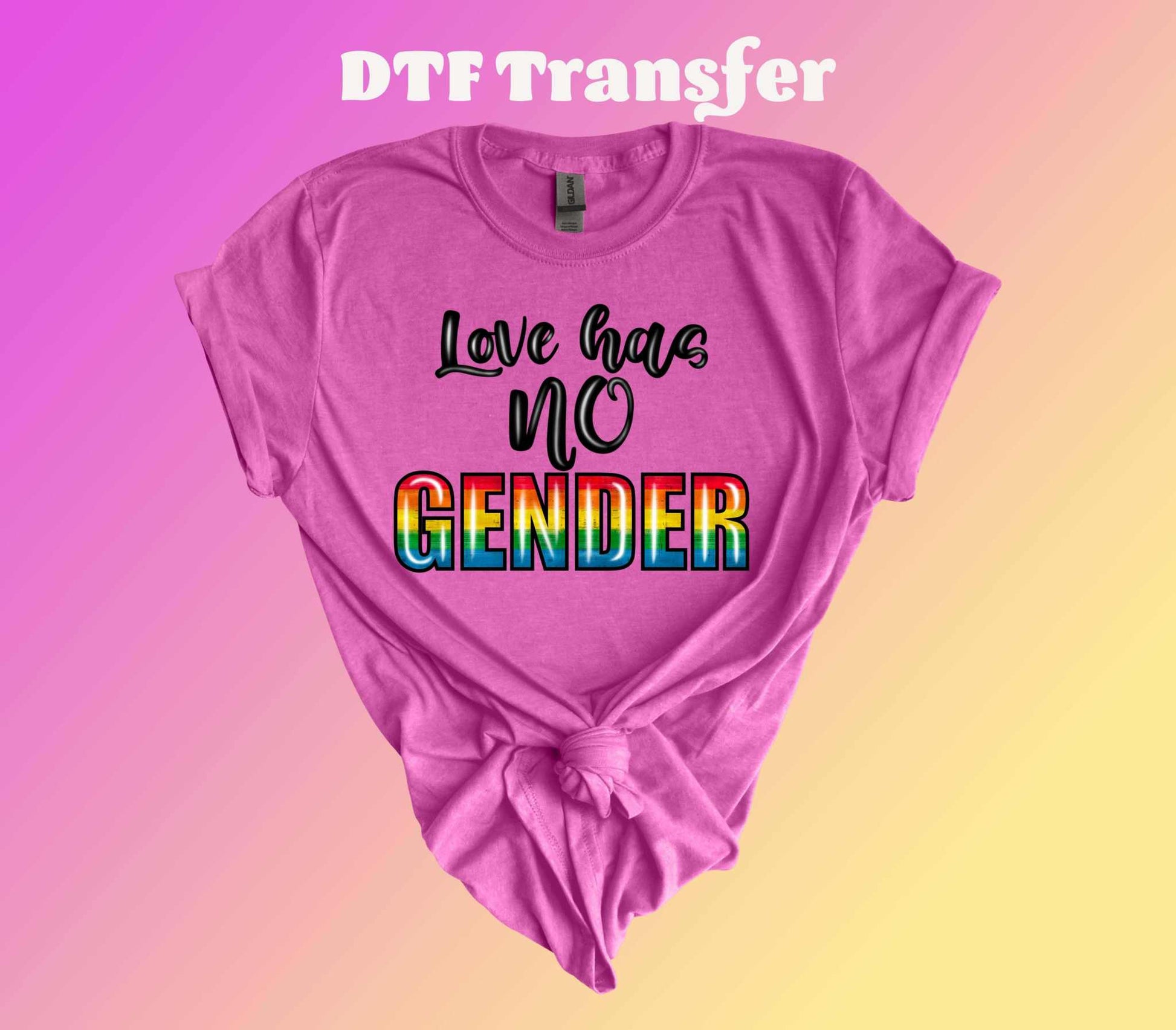 Love Has No Gender DTF Transfer - Imagine With Aloha