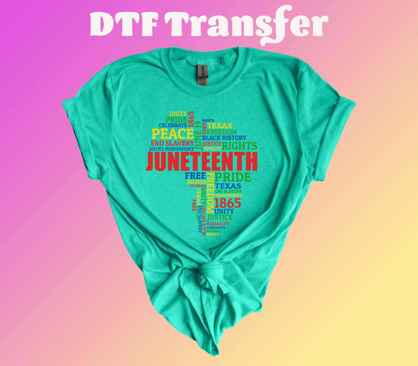 Juneteenth Texas DTF Transfer - Imagine With Aloha