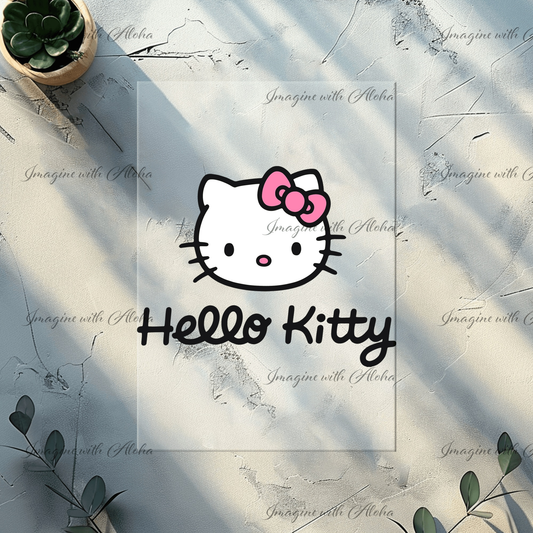 Hello Kitty Ready to Press DTF Transfer - Imagine With Aloha