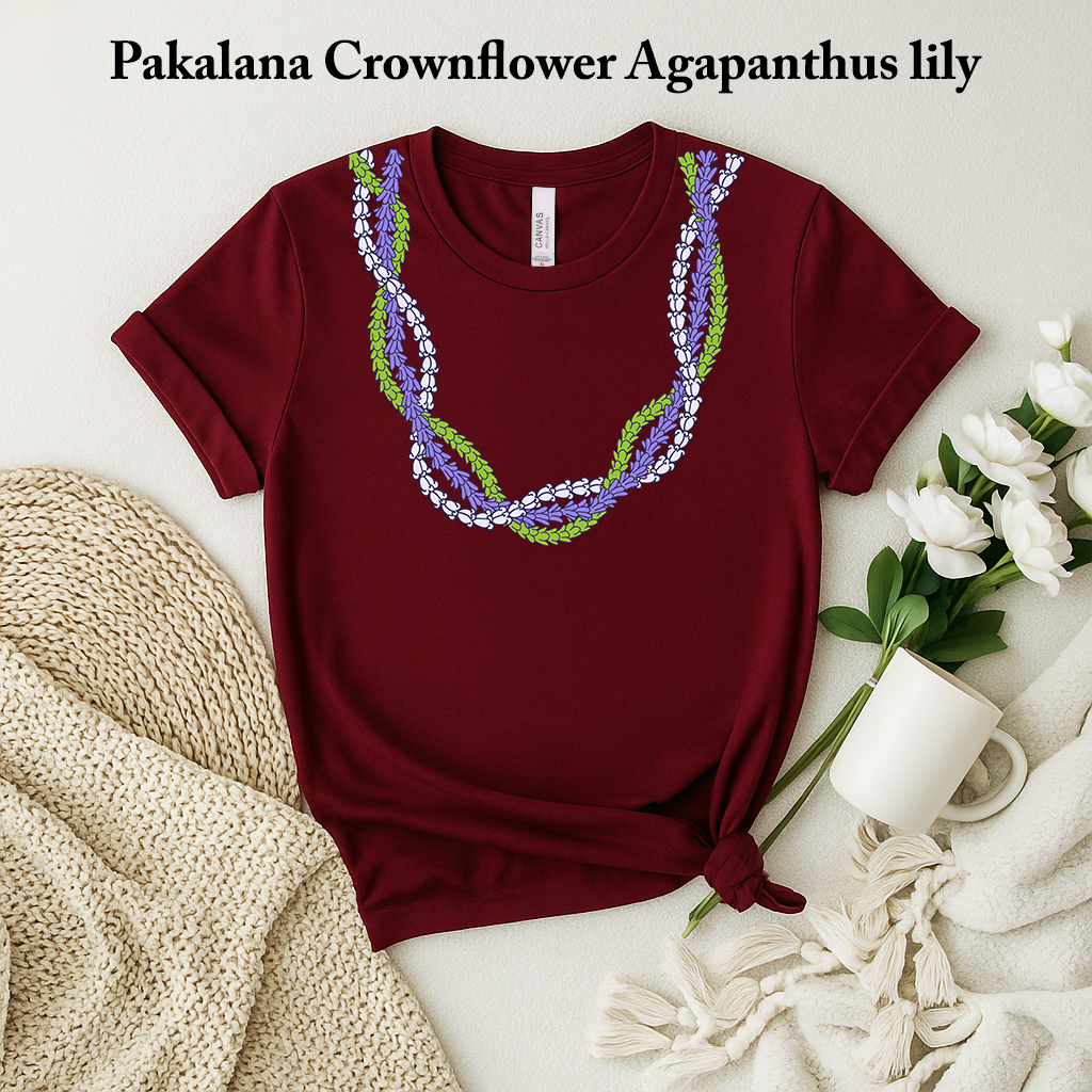 🌿 Pakalana Crownflower Agapanthus Lei T-Shirt
