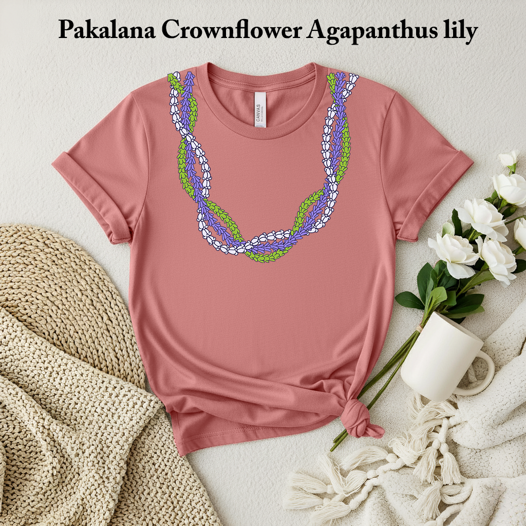 🌿 Pakalana Crownflower Agapanthus Lei T-Shirt