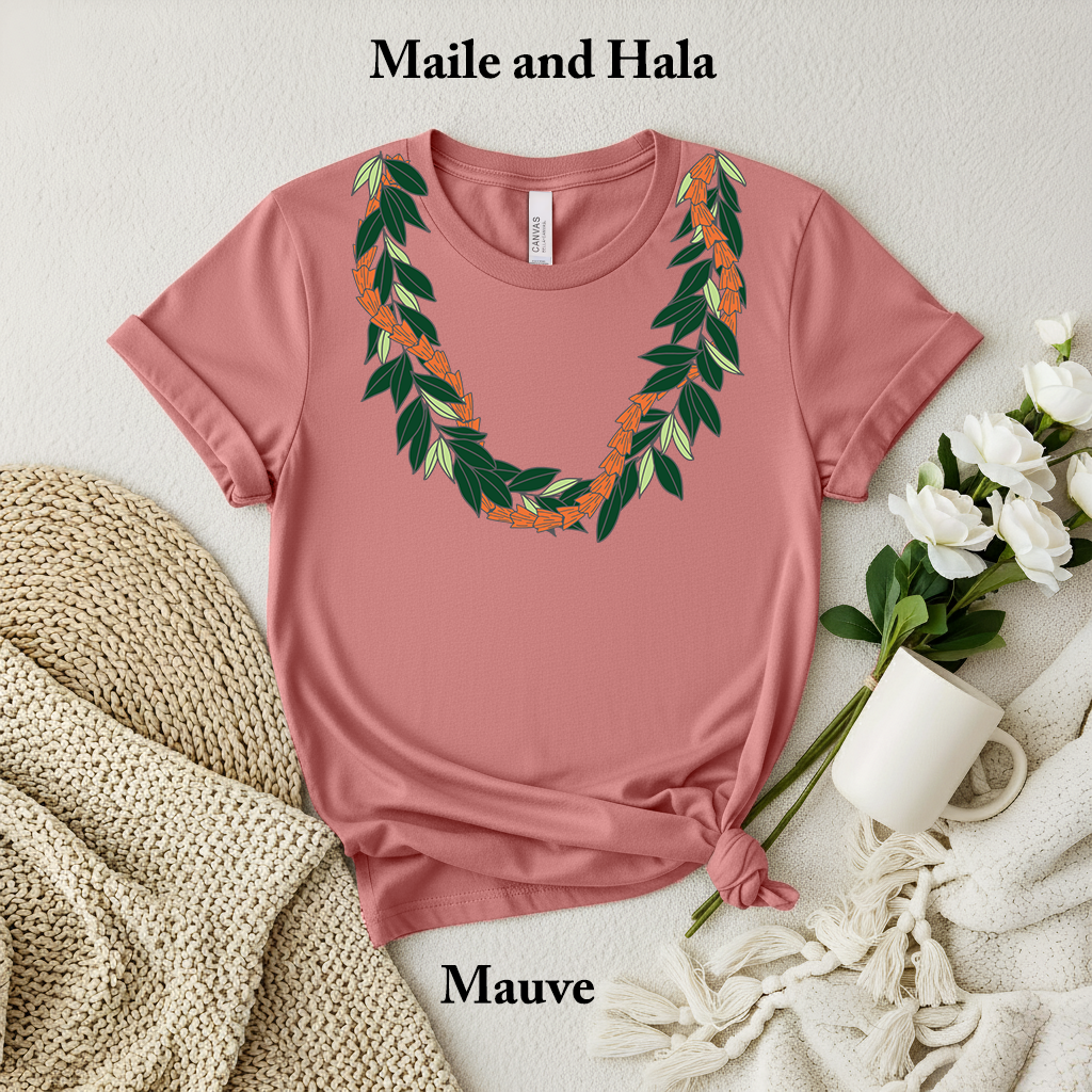 Maile and Hala Lei T-Shirt