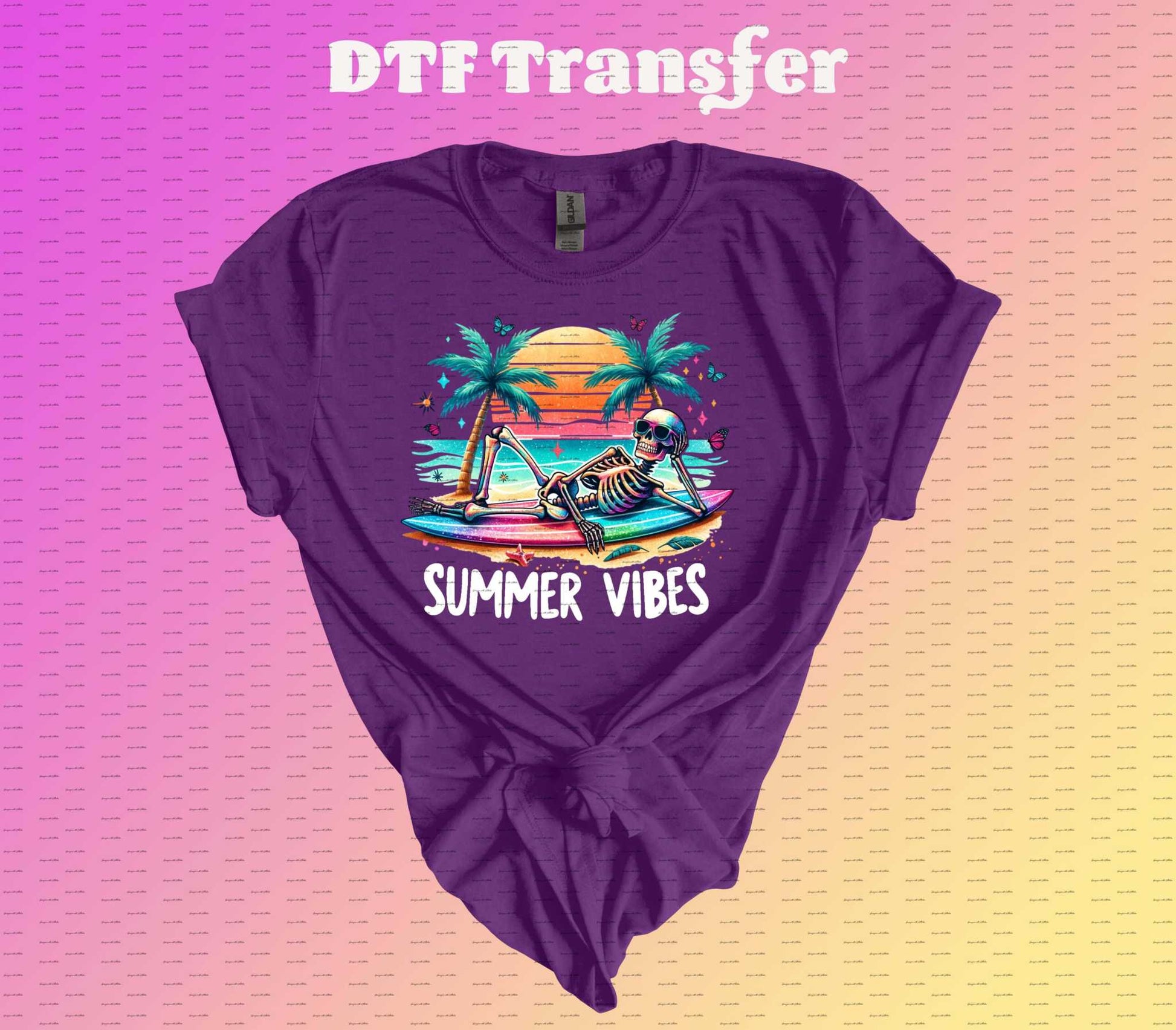 Summer Vibes | DTF Transfer | Iron on Transfer | Heat Transfer | Image Transfer - Imagine With Aloha