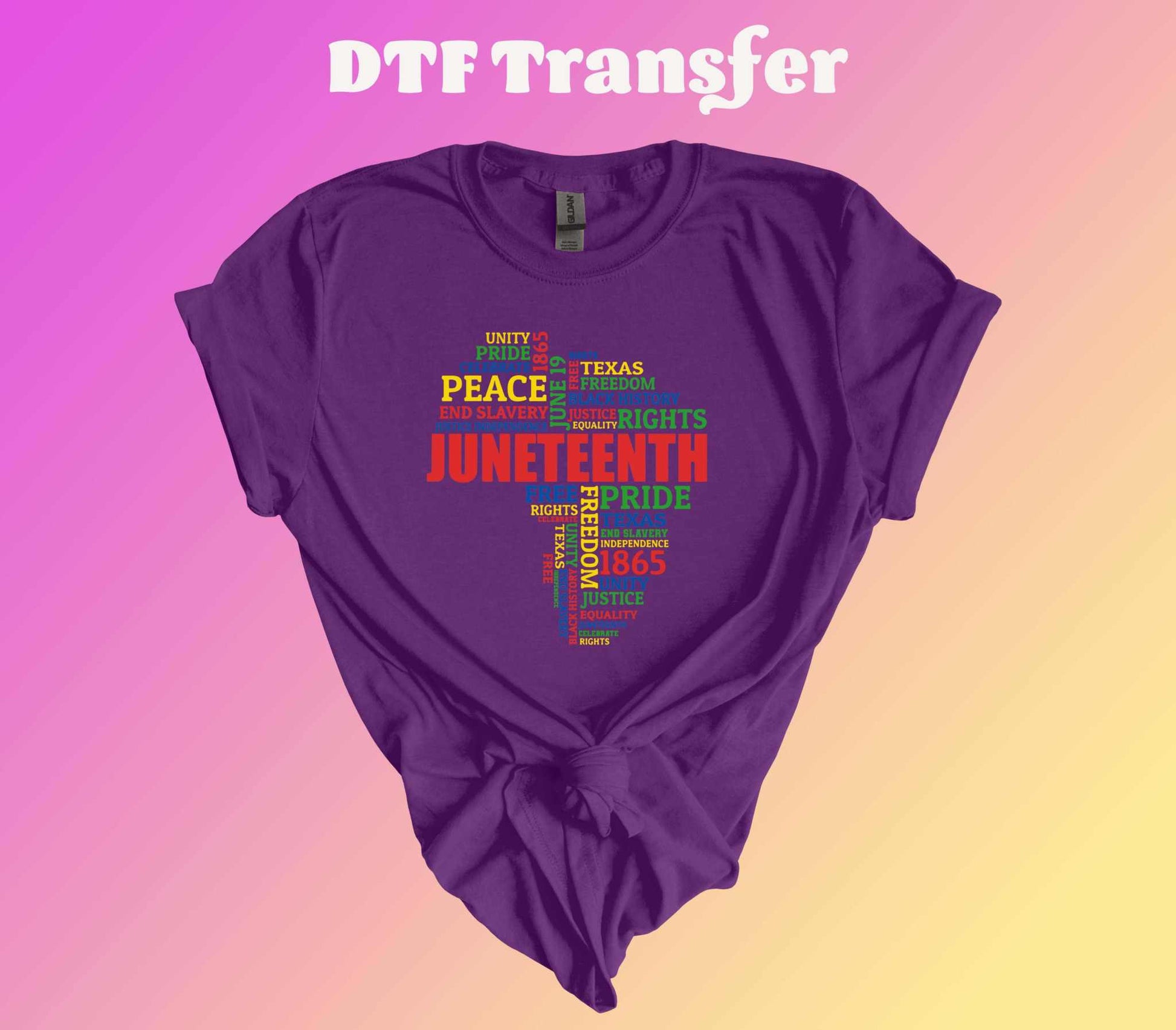 Juneteenth Texas DTF Transfer - Imagine With Aloha