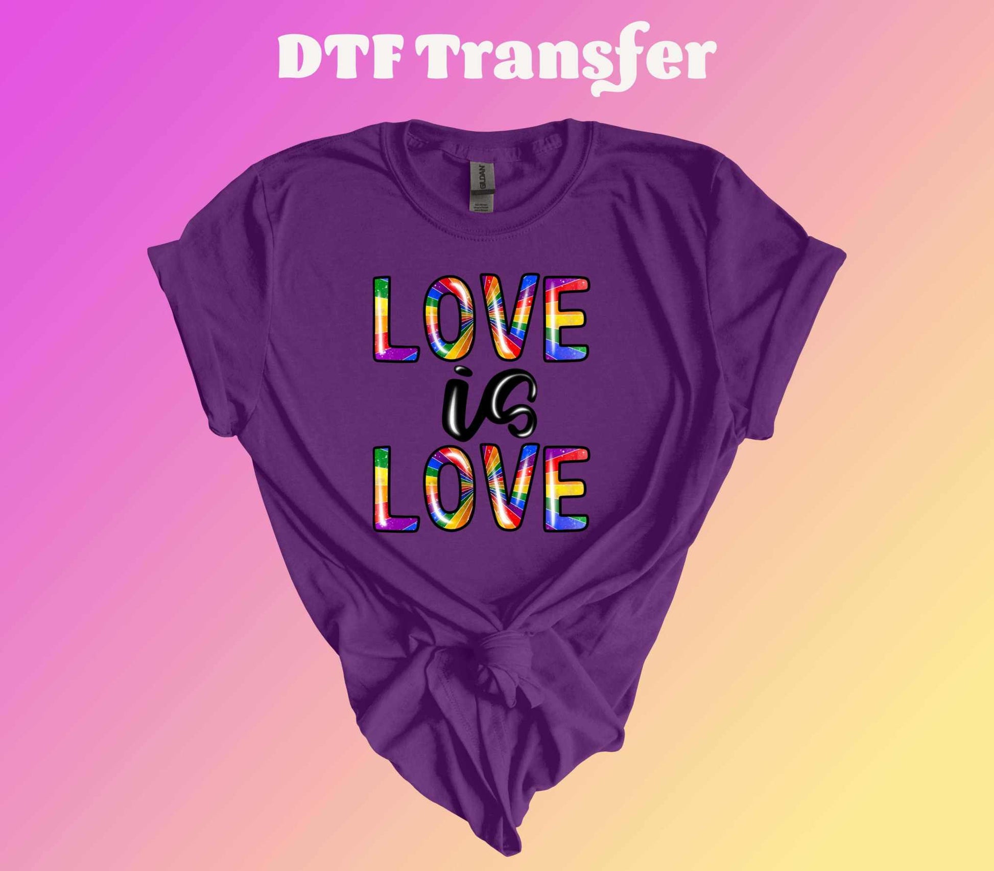 Love is Love DTF Transfer - Imagine With Aloha