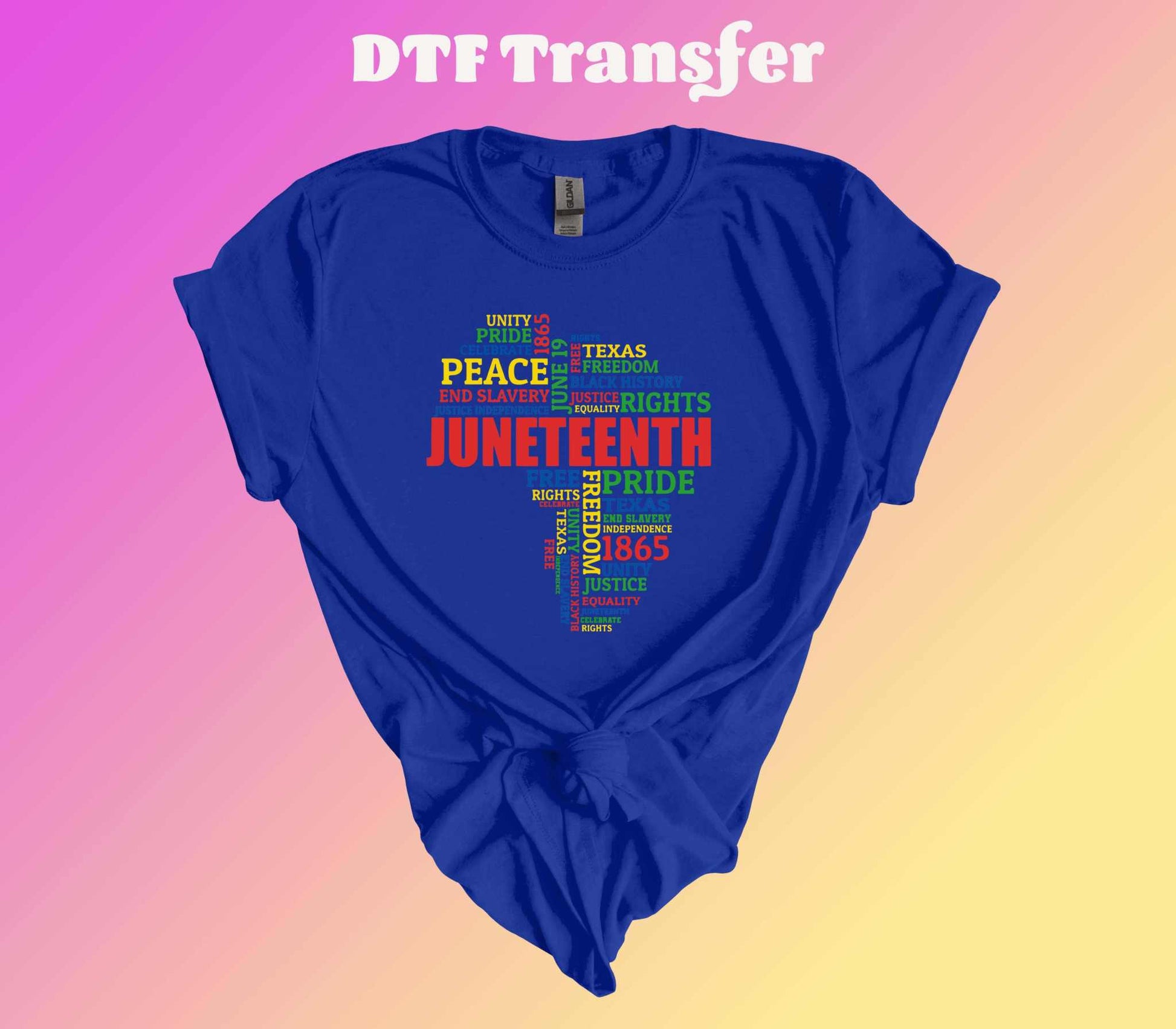 Juneteenth Texas DTF Transfer - Imagine With Aloha