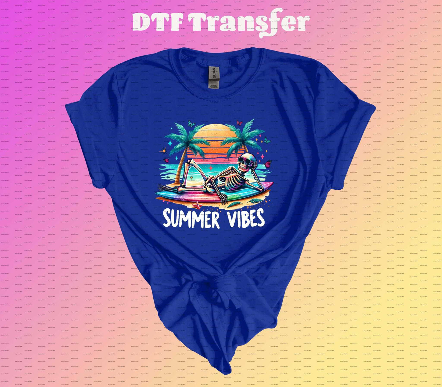 Summer Vibes | DTF Transfer | Iron on Transfer | Heat Transfer | Image Transfer - Imagine With Aloha