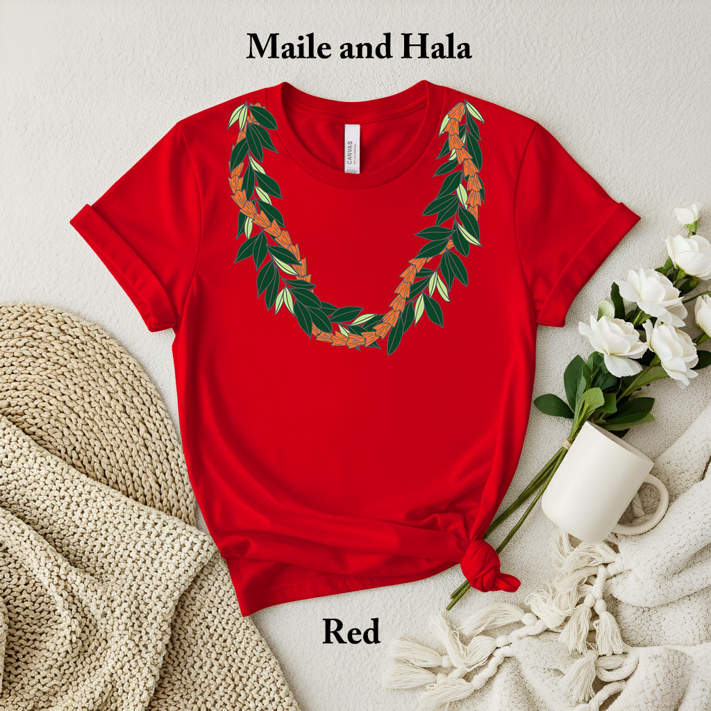Maile and Hala Lei T-Shirt